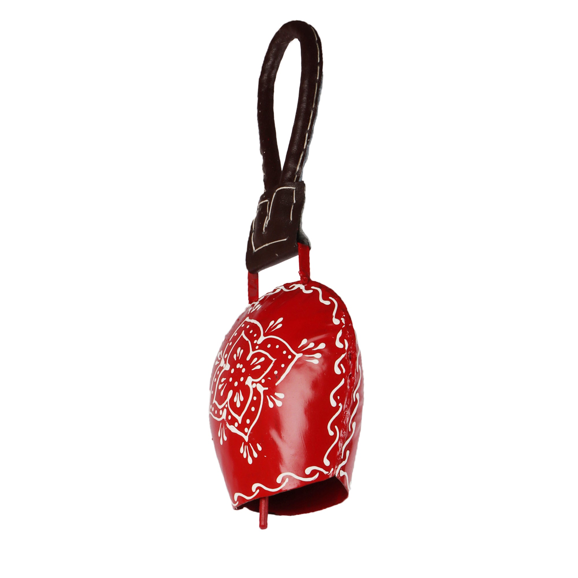 Hand Painted Cow Bell (Red)