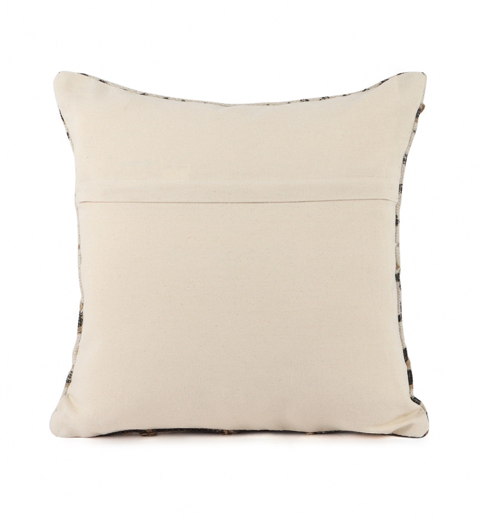 Embroidered Contemporary Cushion Cover (Beige Chakra)