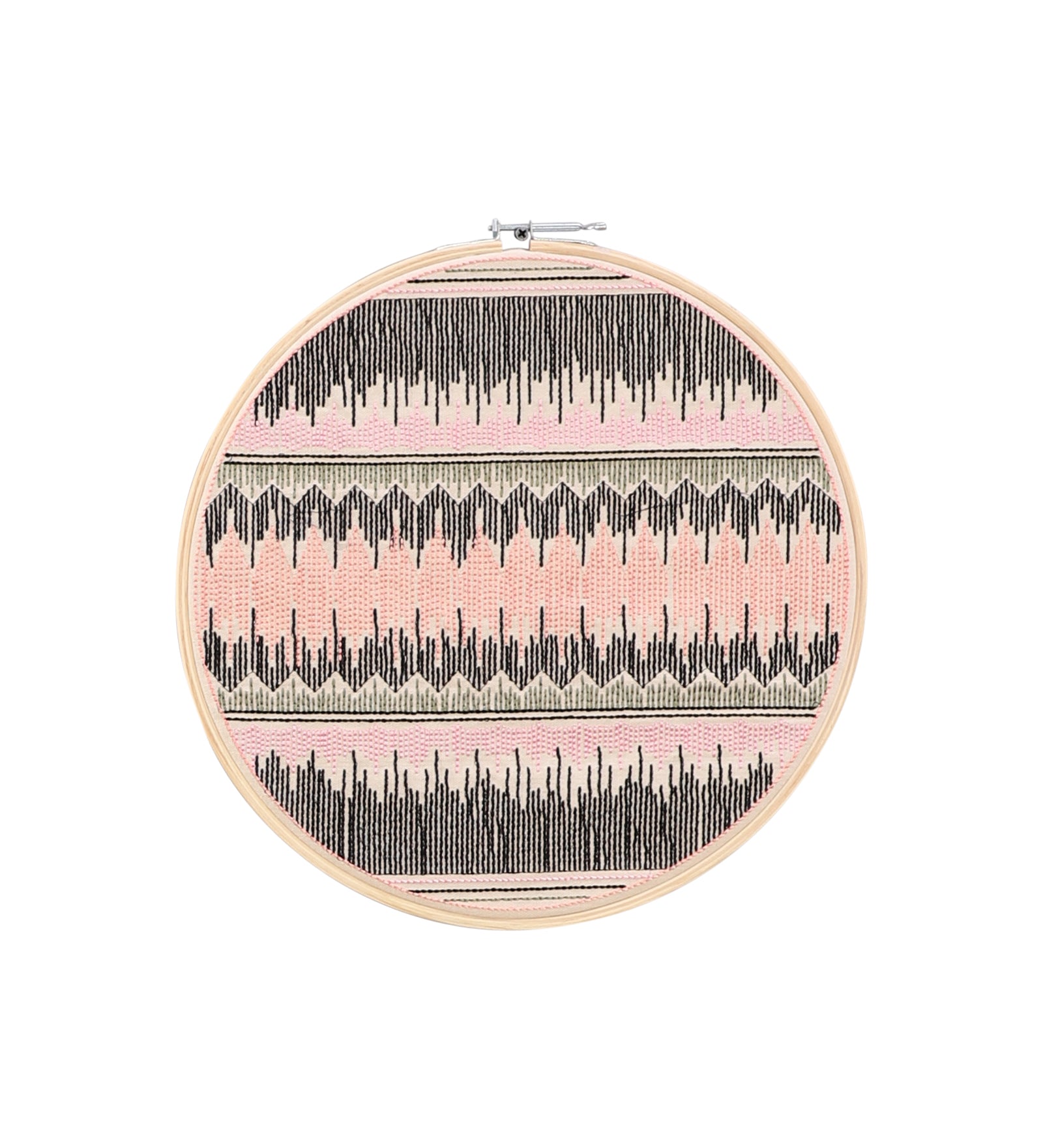 Multicolour Embroidered Hoops (Single)