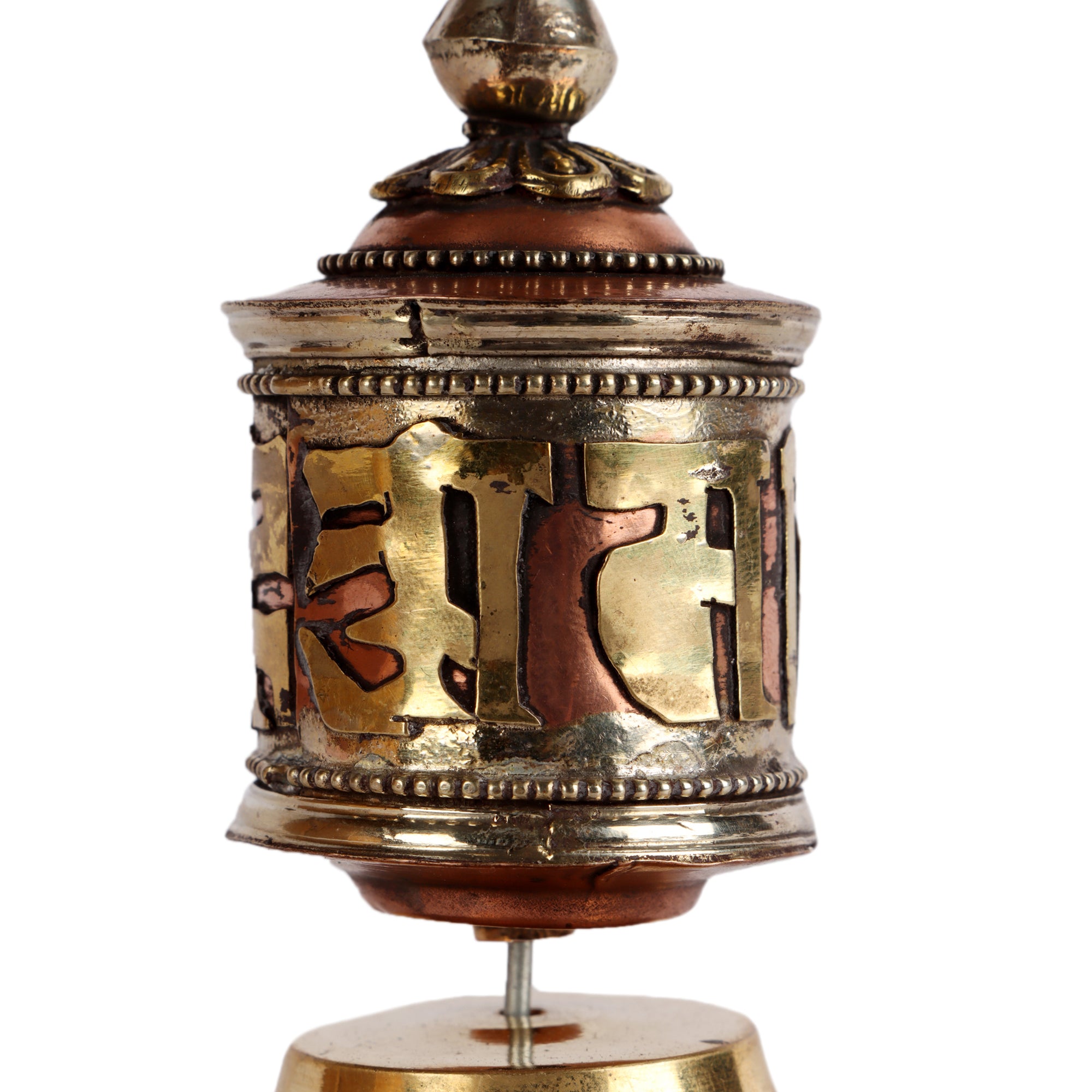 Buddhist Prayer Wheel - Table Top (Single Lineage Text)