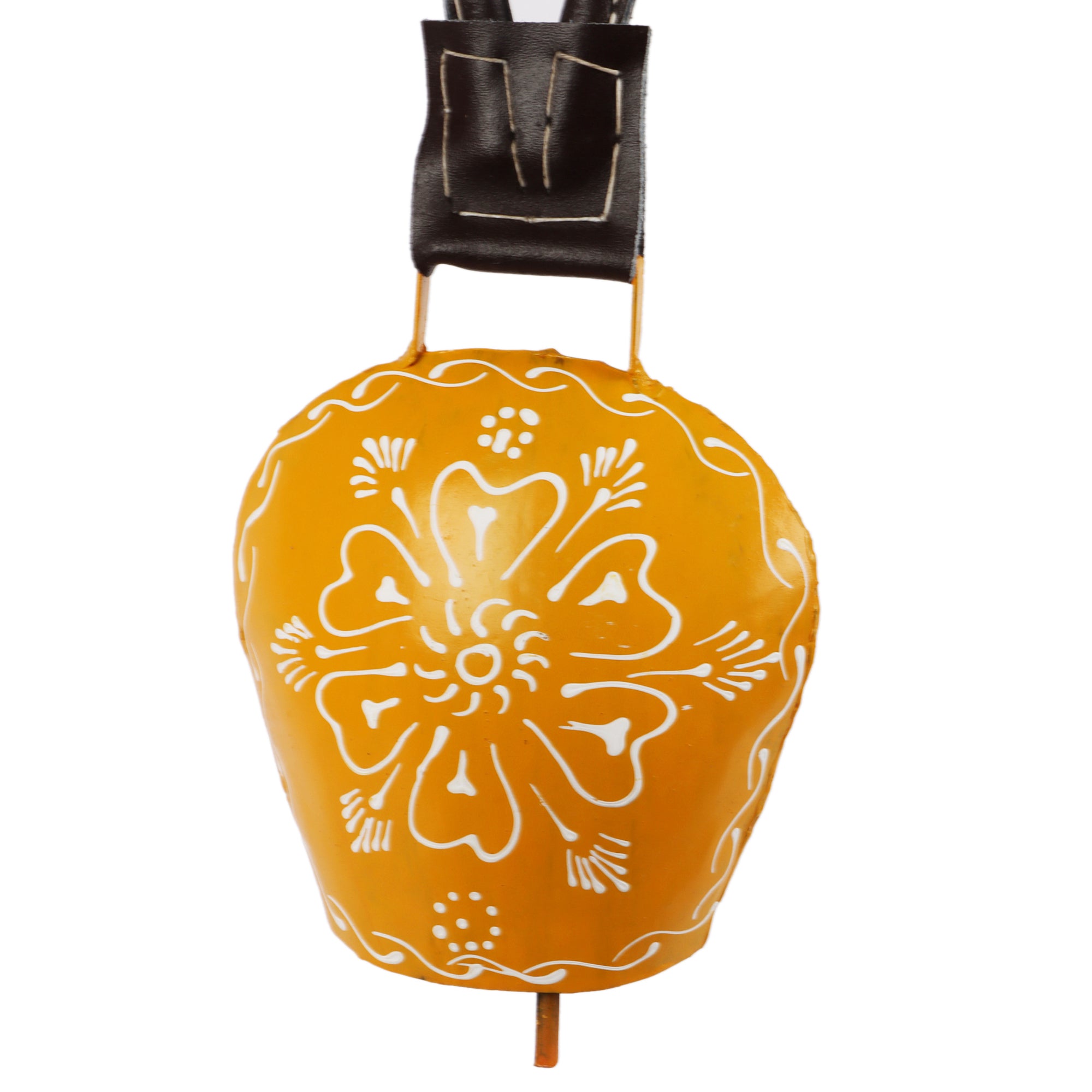 Hand Painted Cow Bell (Yellow)