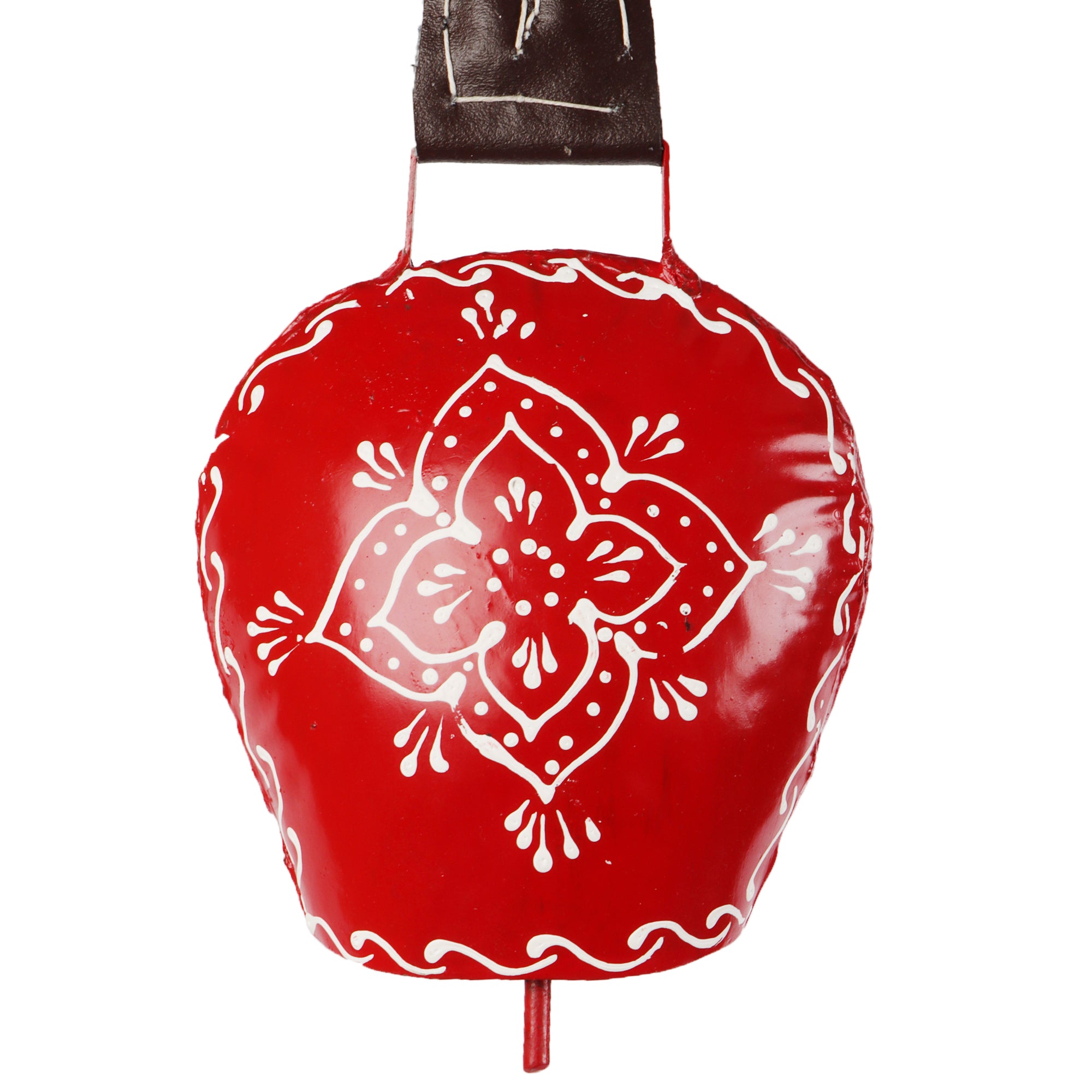 Hand Painted Cow Bell (Red)