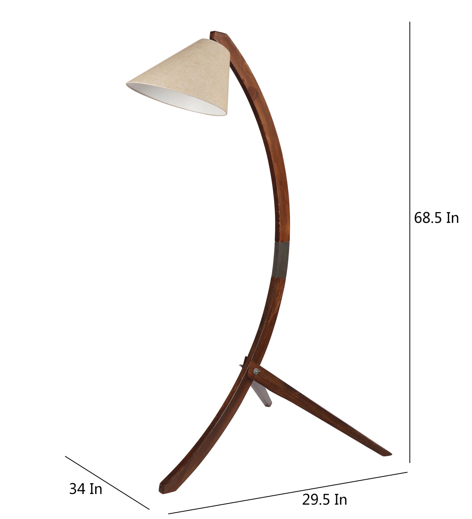 The Crescent - Arched Floor Lamp