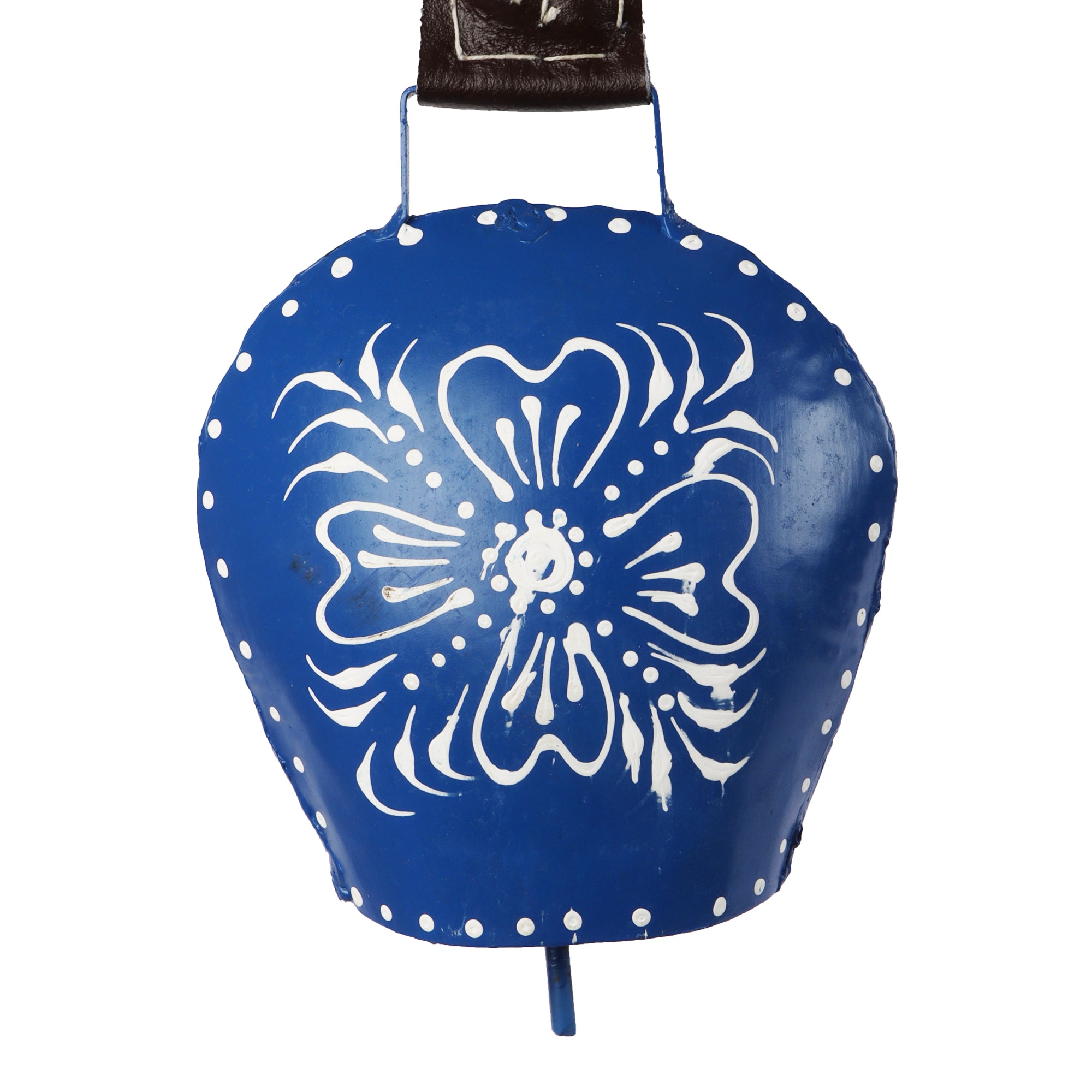 Hand Painted Cow Bell (Blue)