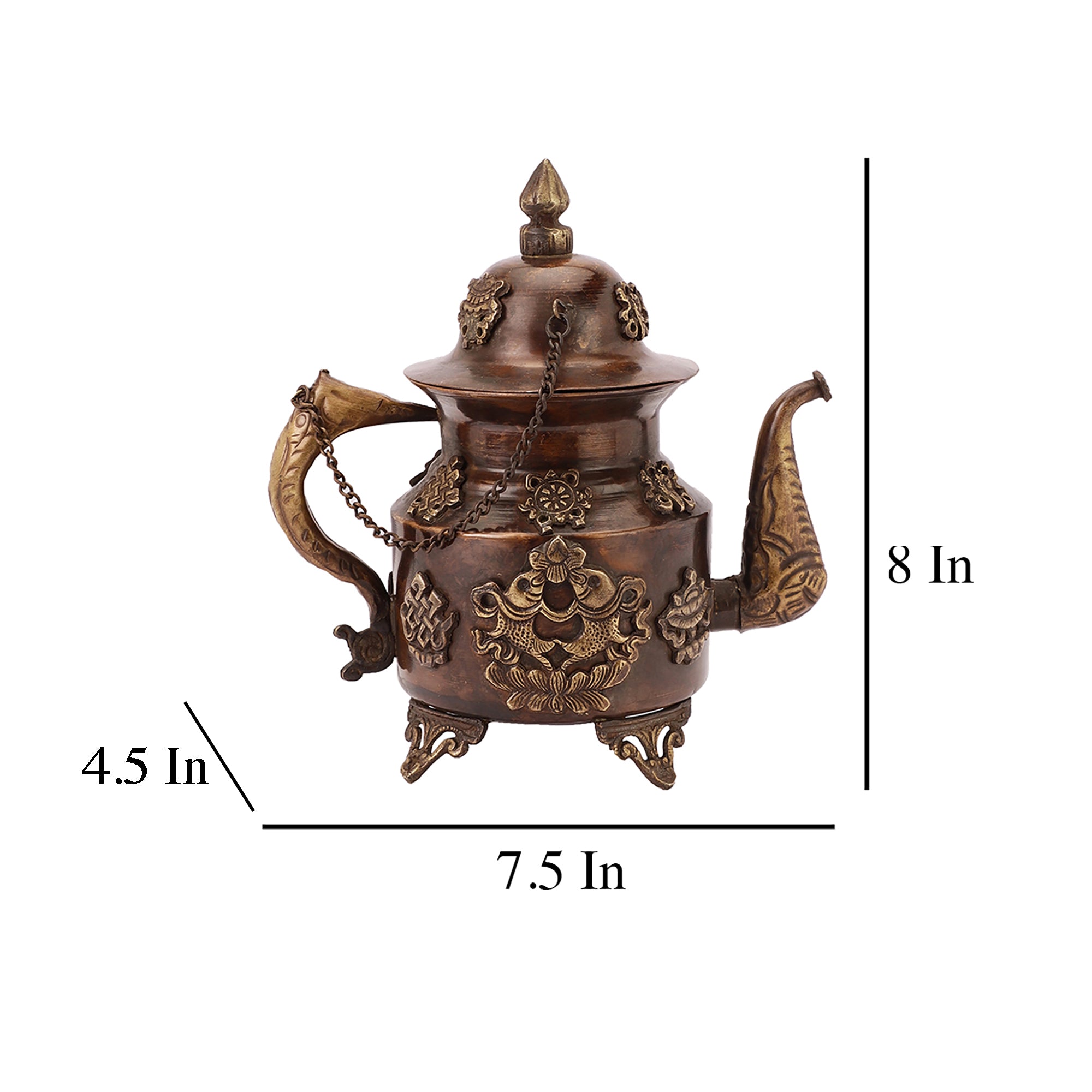 Antique Decorative Kettle (Single)