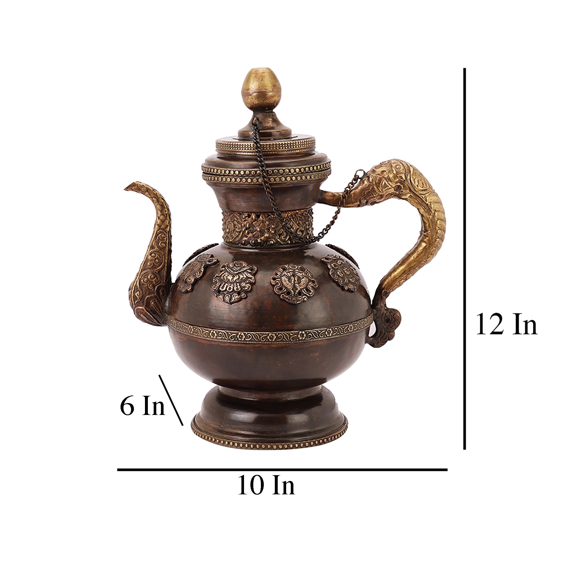 Antique Decorative Kettle (Single)