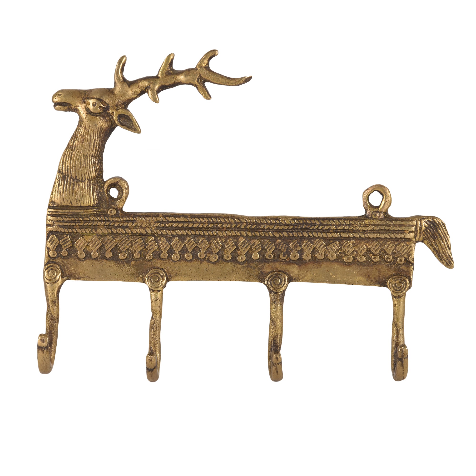 Deer Brass Key Hanger