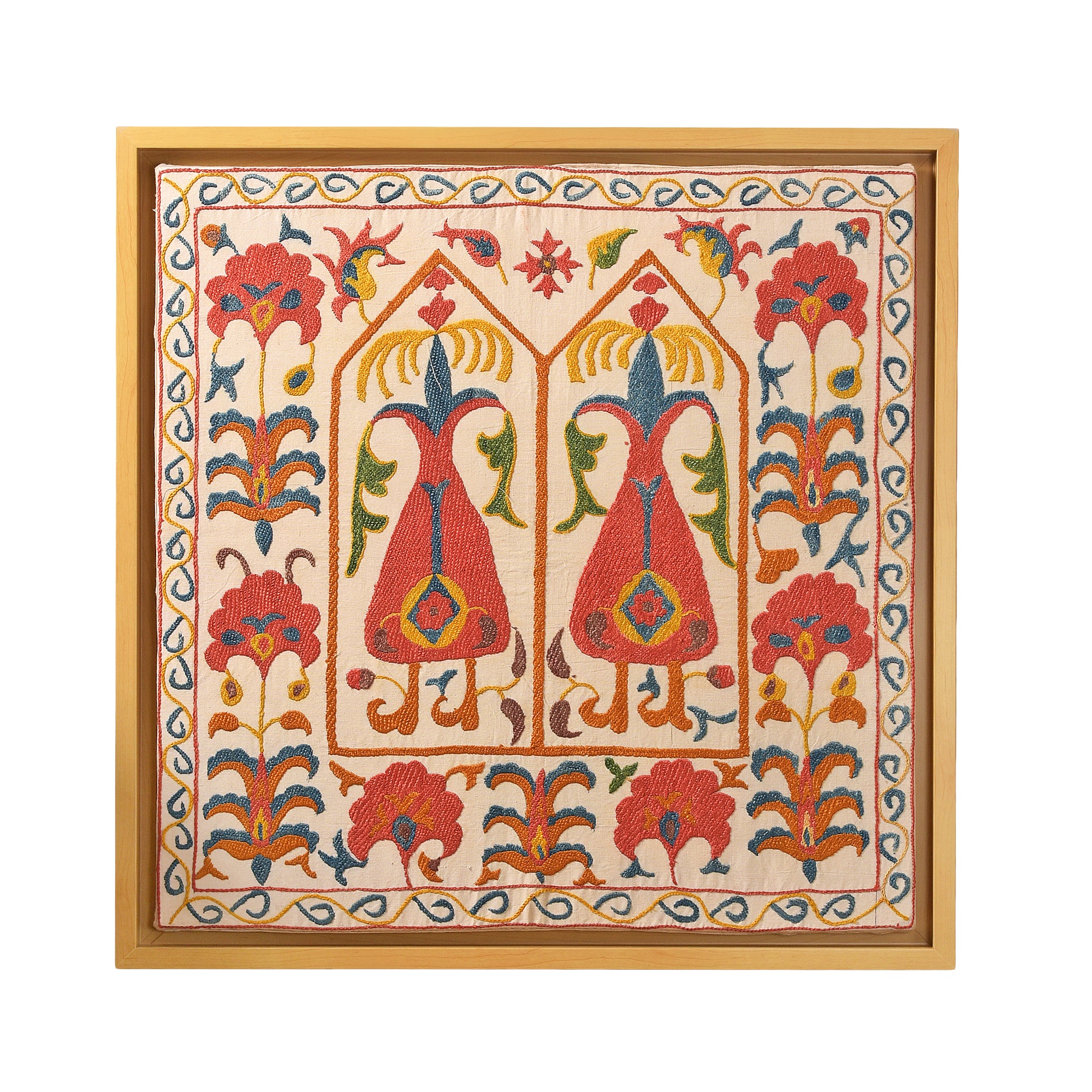 Turkish Tribe Motifs - Hand Embroidered Wall Art