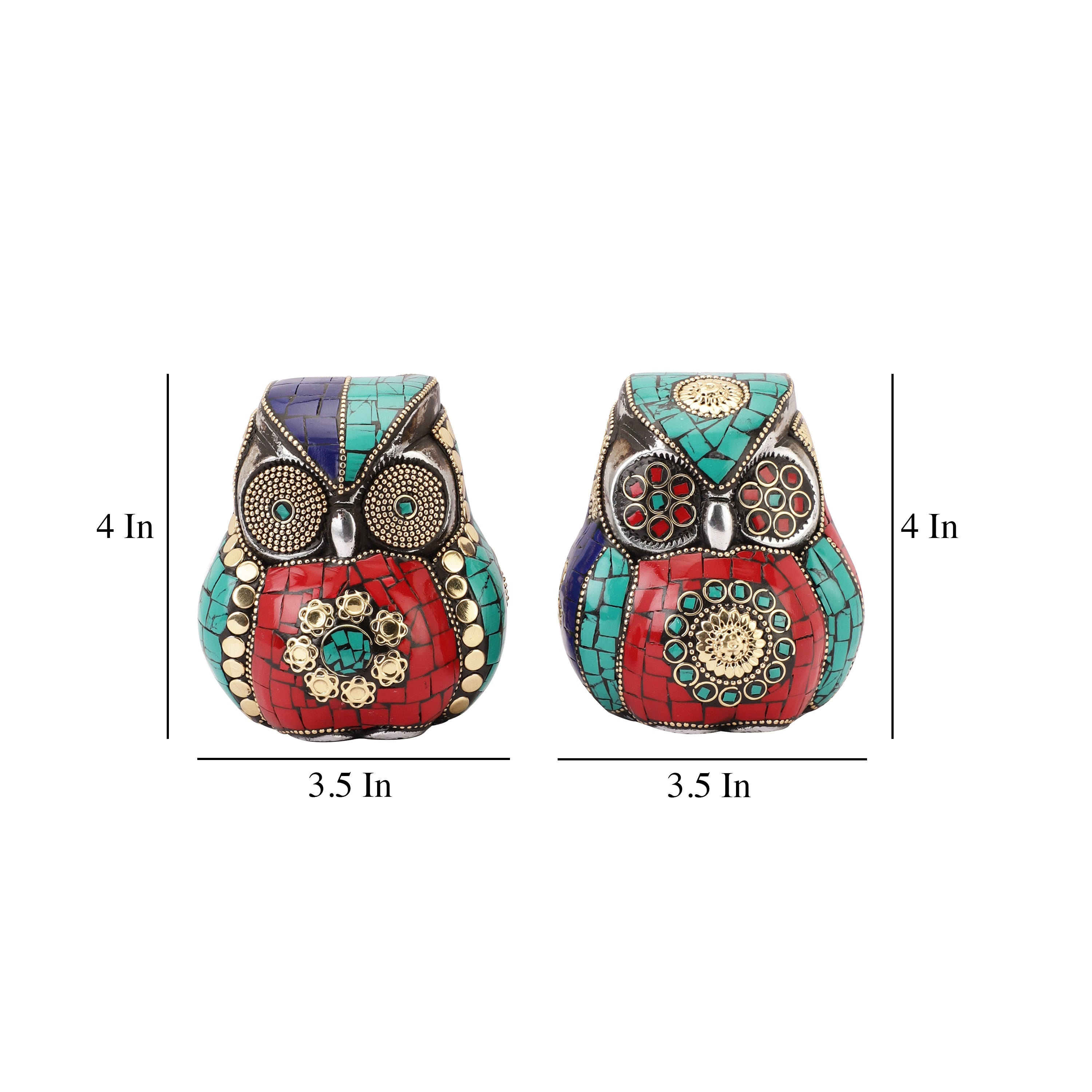 Multicolour Stone Owl (Single)