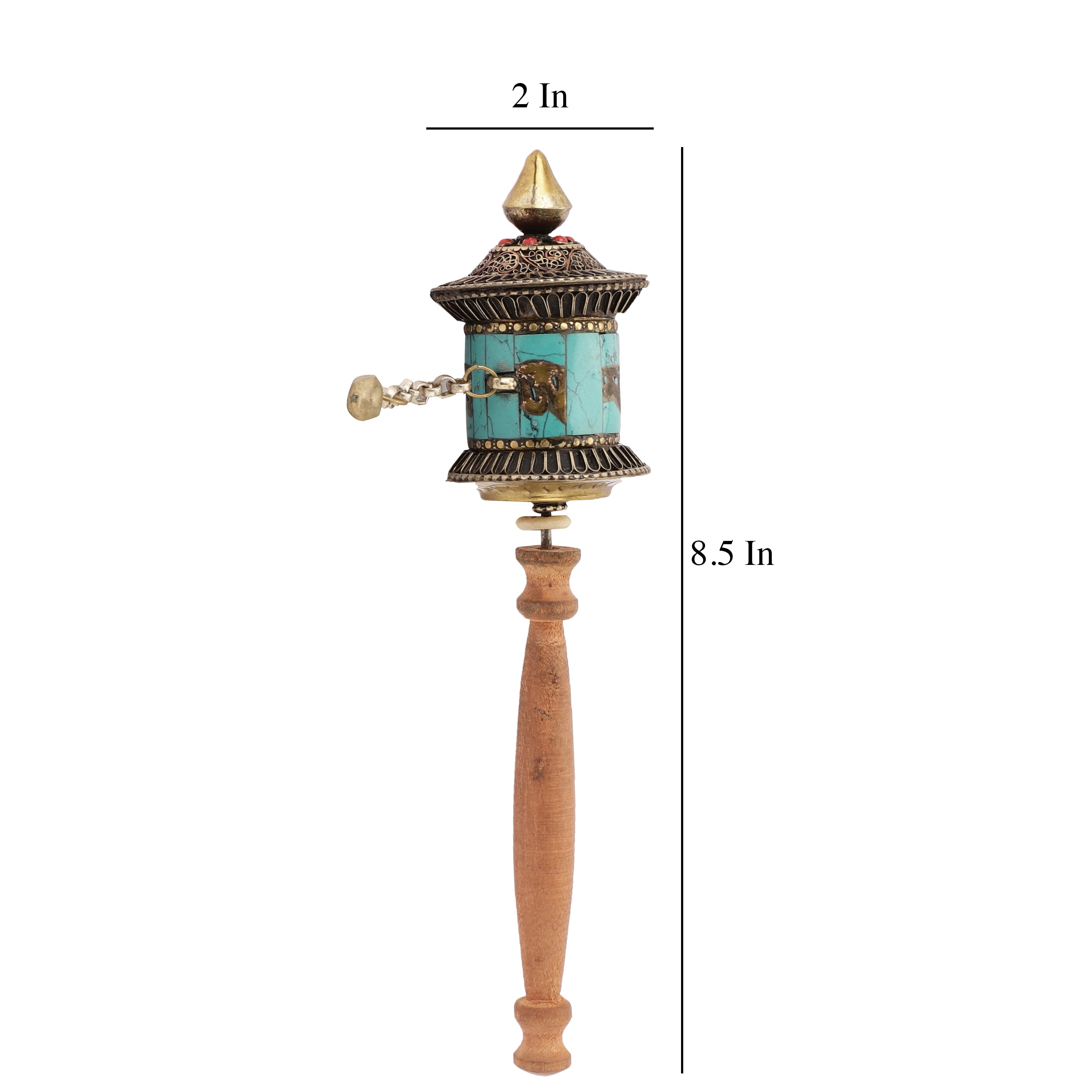 Hand Held Buddhist Prayer Wheel