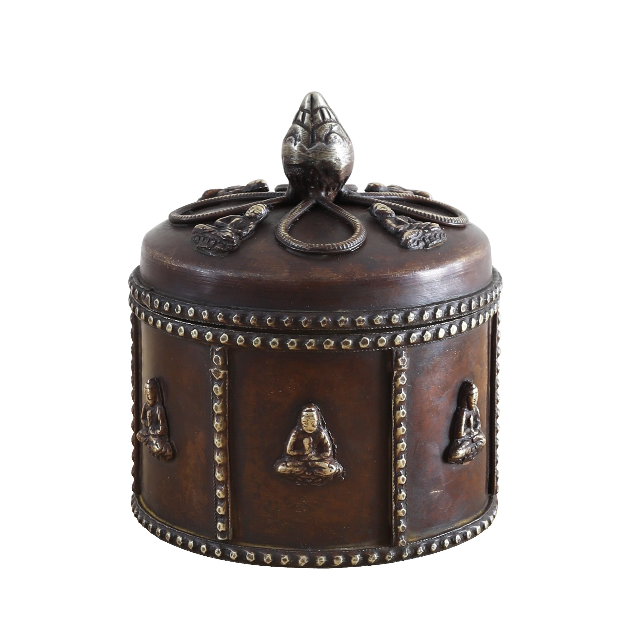 Buddha Motif Rustic Ornamental Box (Single)