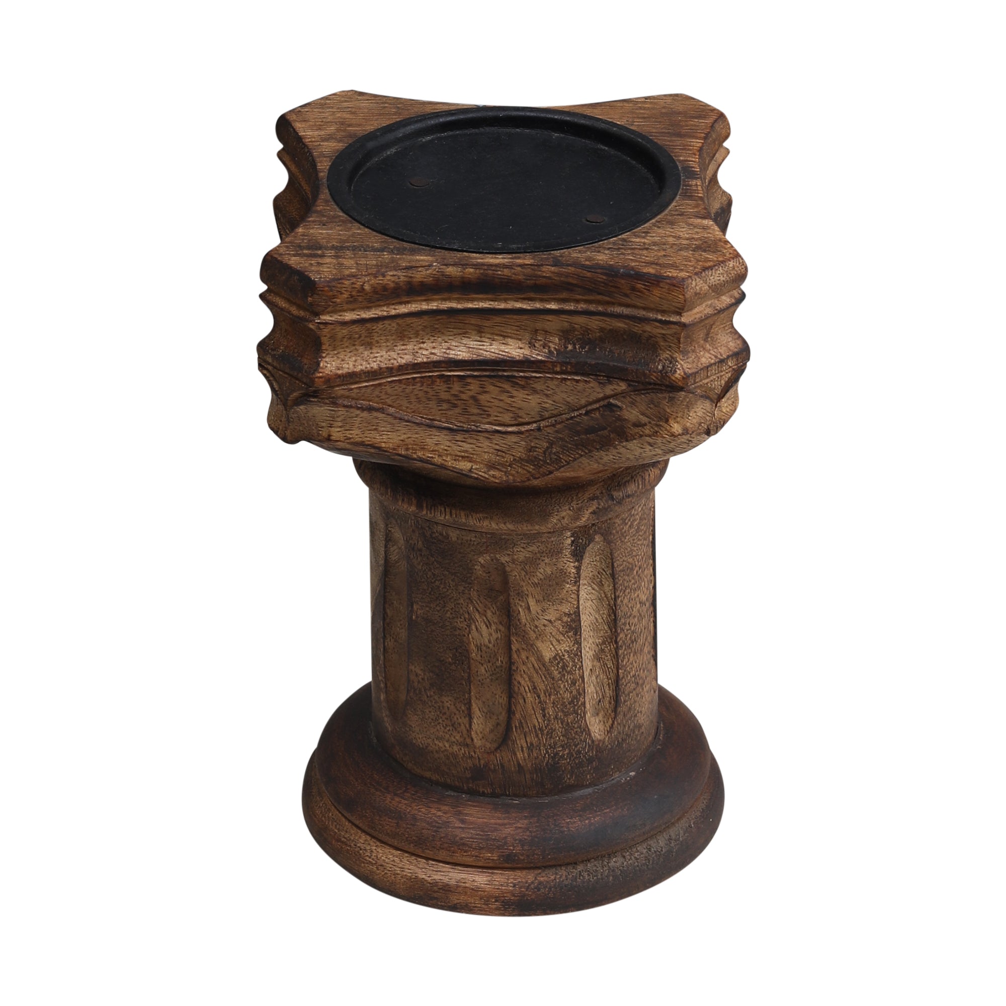 The Rook - Handcarved Candle Stand