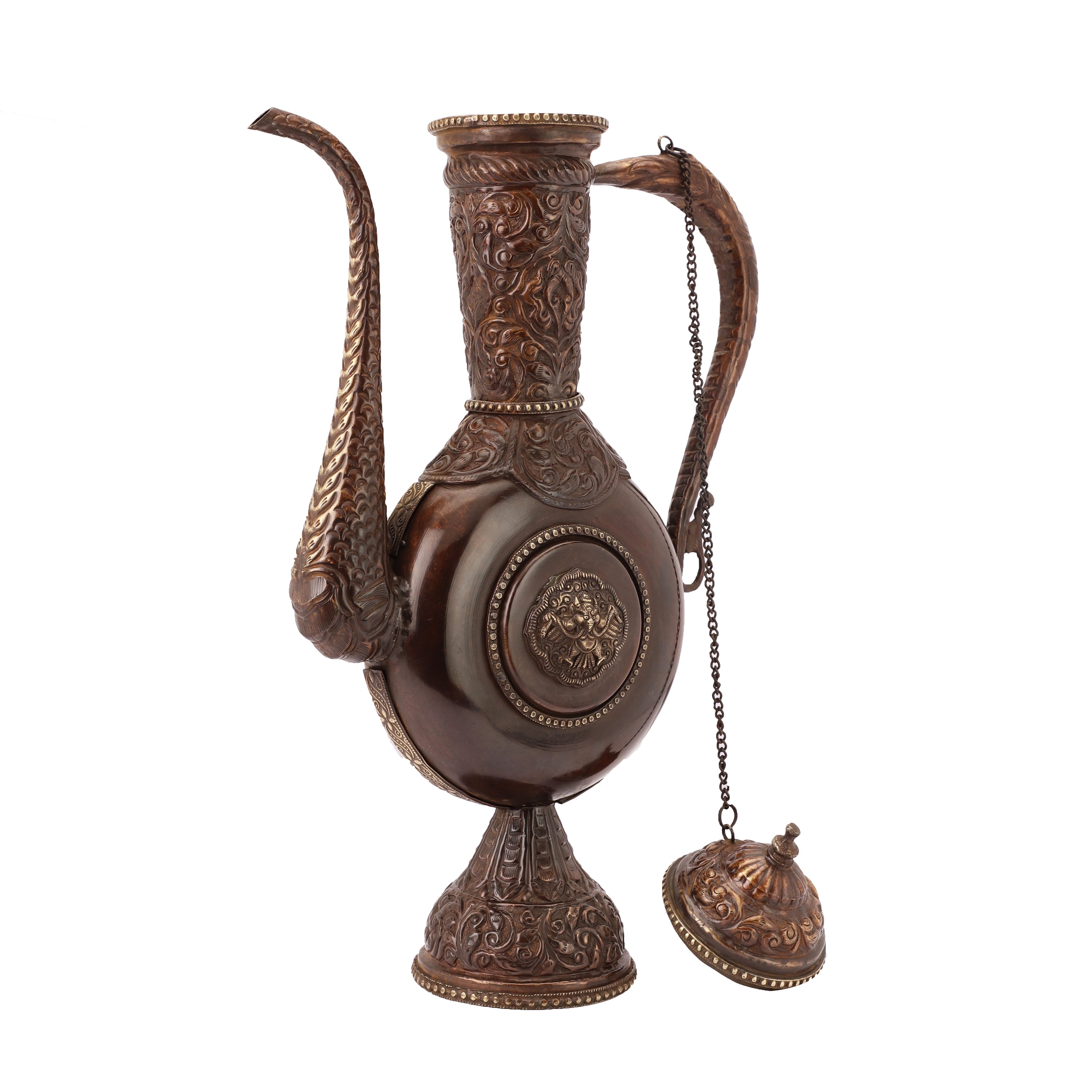 Rustic Brown Antique Kettle (Large)