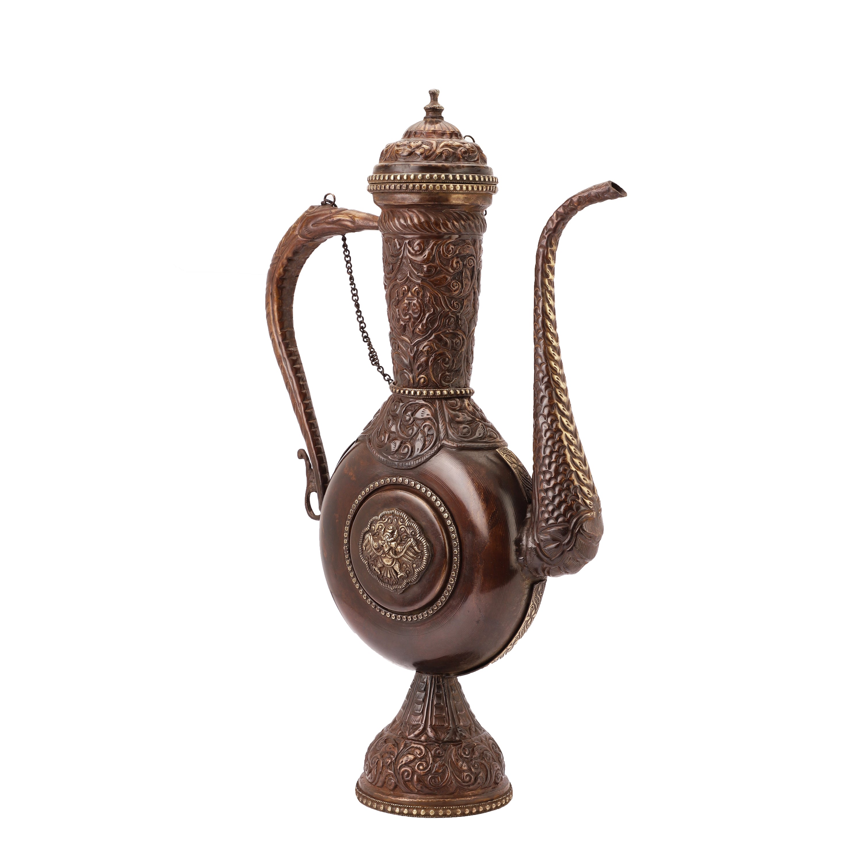 Rustic Brown Antique Kettle (Large)