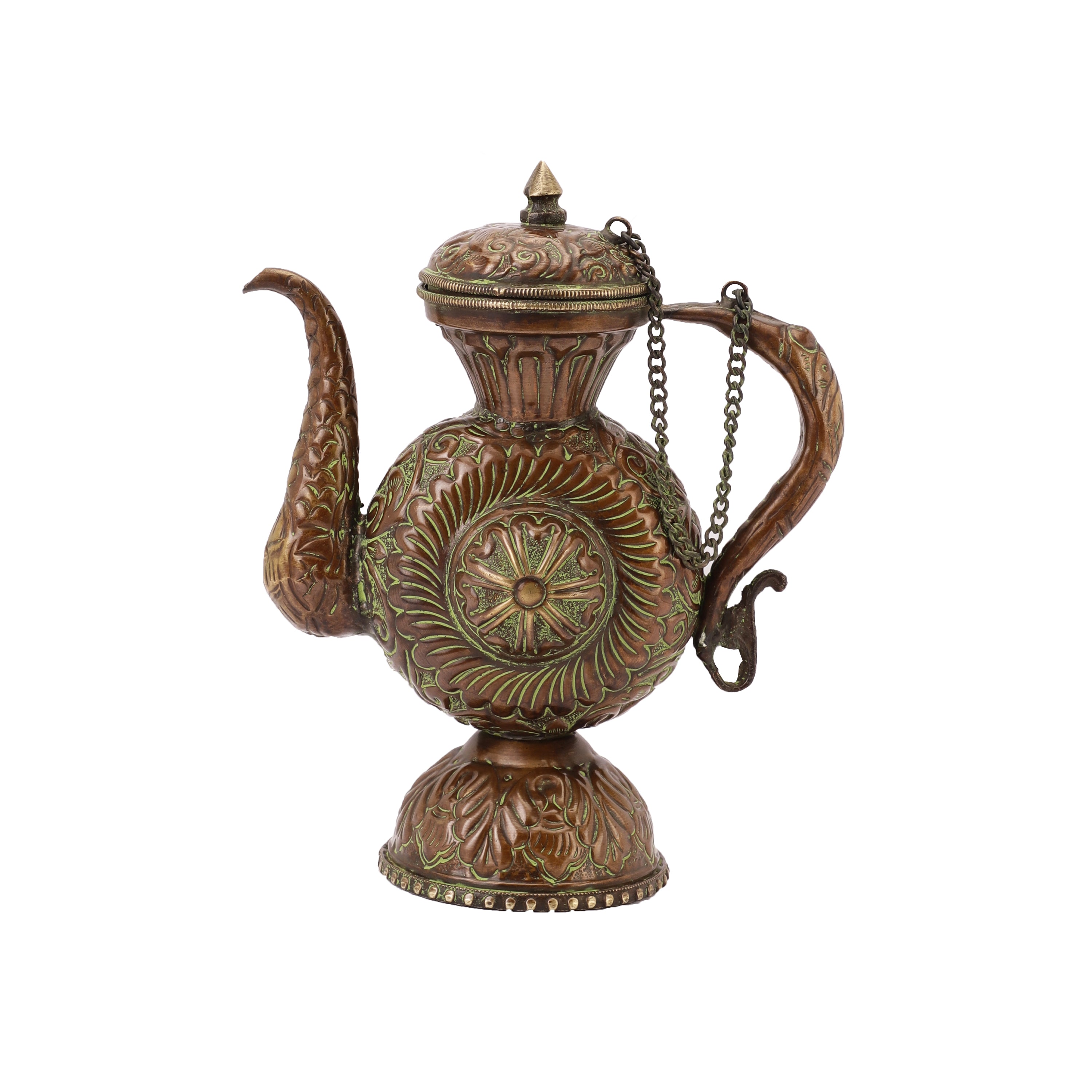 Antique Green Decorative Kettle (Single)