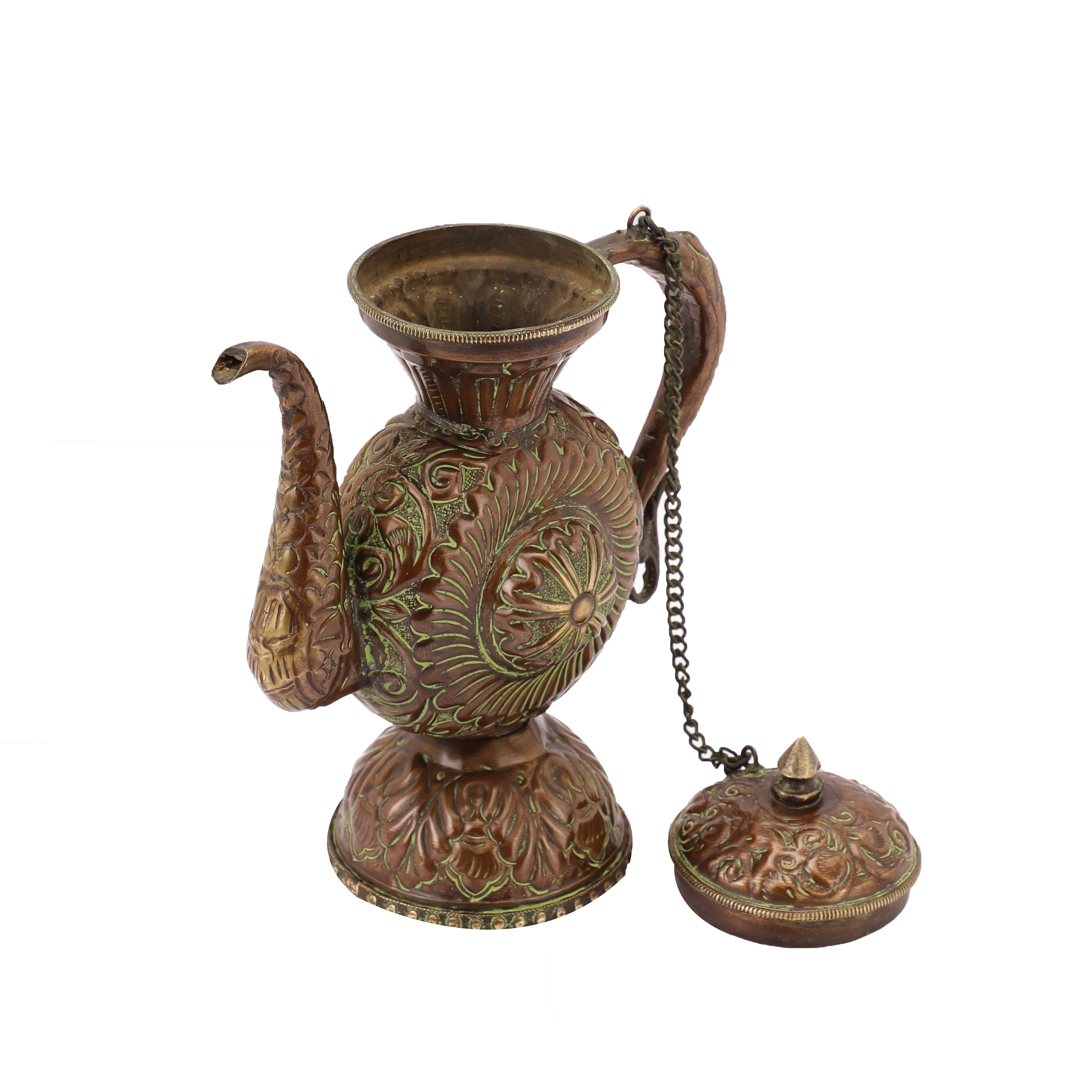 Antique Green Decorative Kettle (Single)