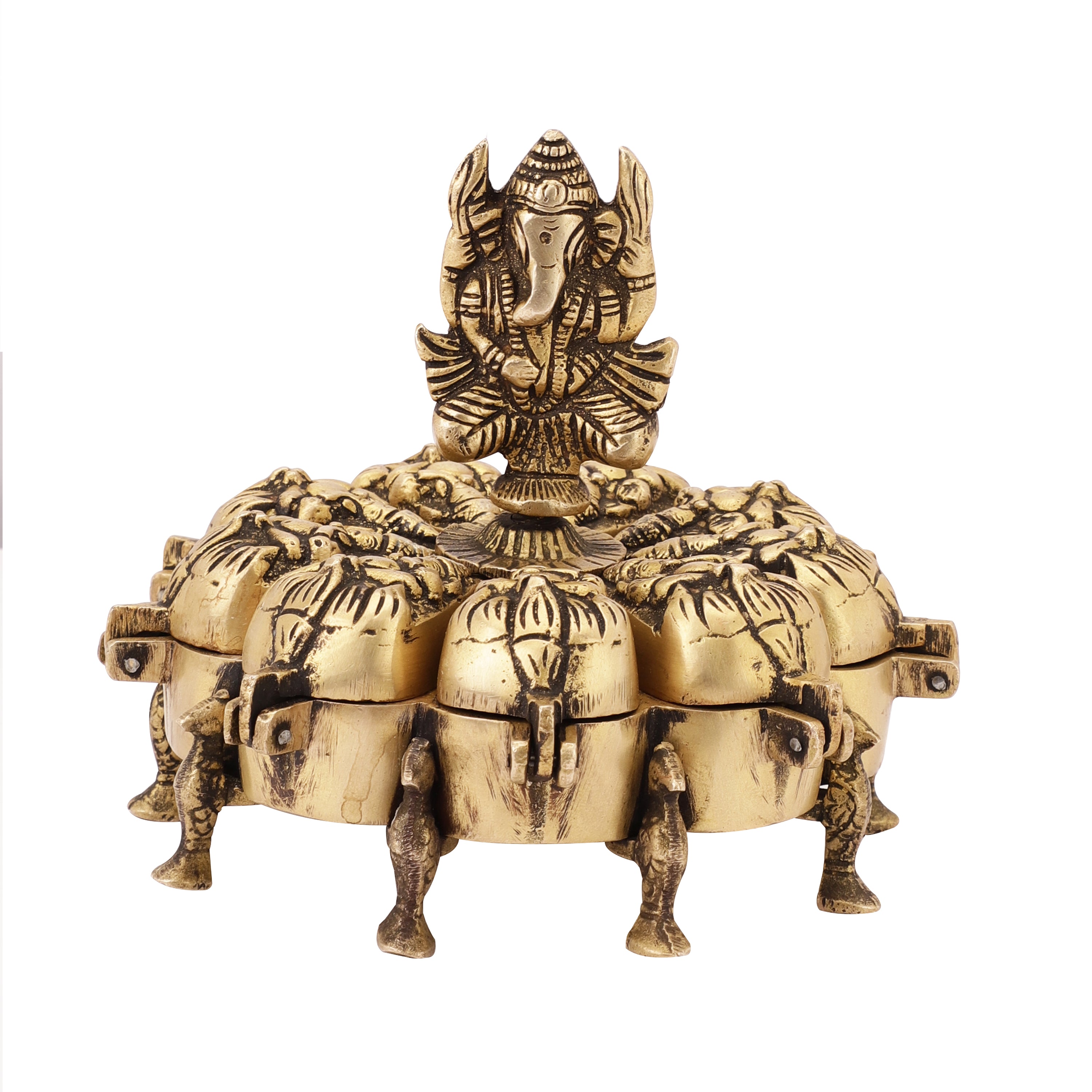 Ganesh Brass Pooja Box