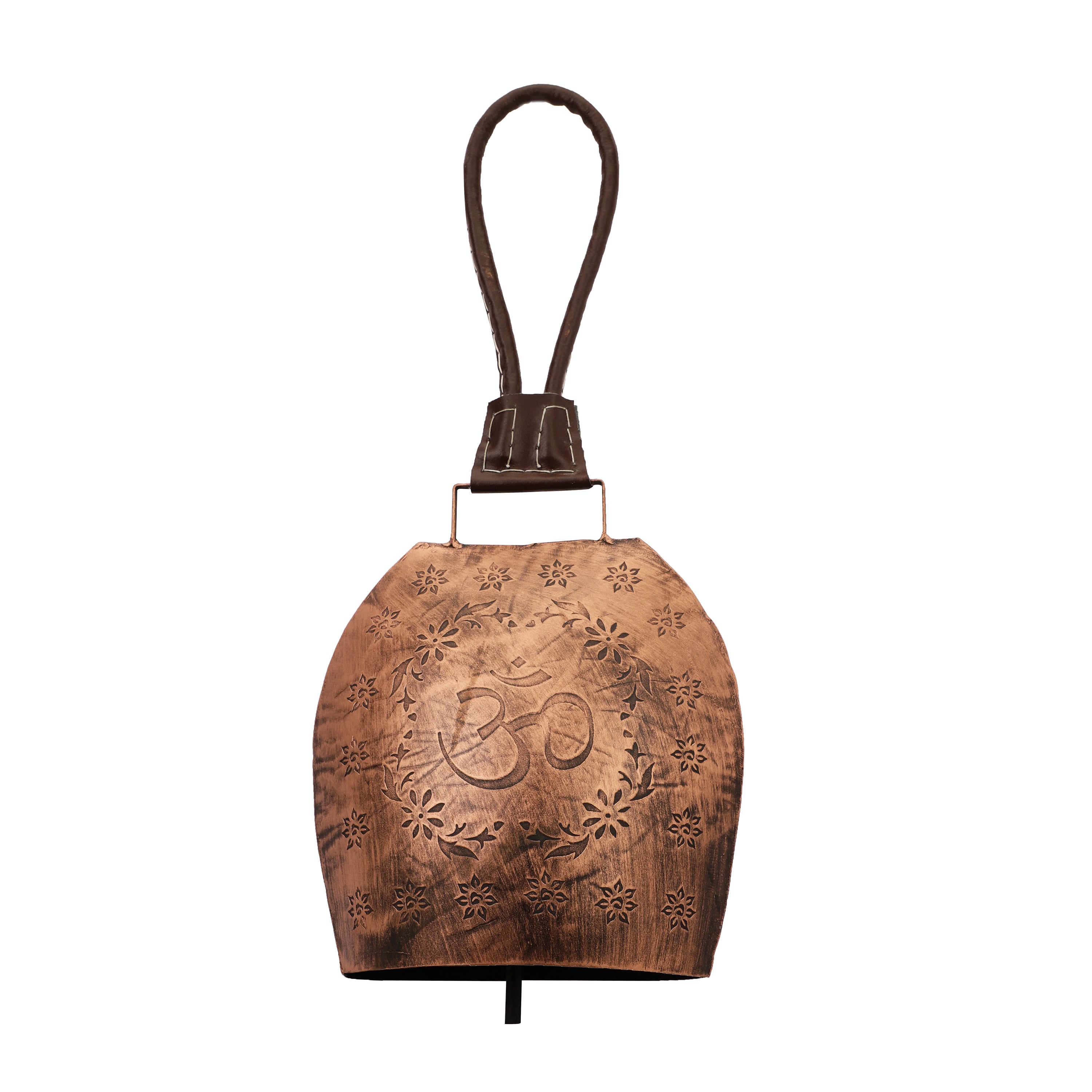 Om Motif Hanging Cow Bell