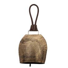Load image into Gallery viewer, Buddha Motif Hanging Cow Bell
