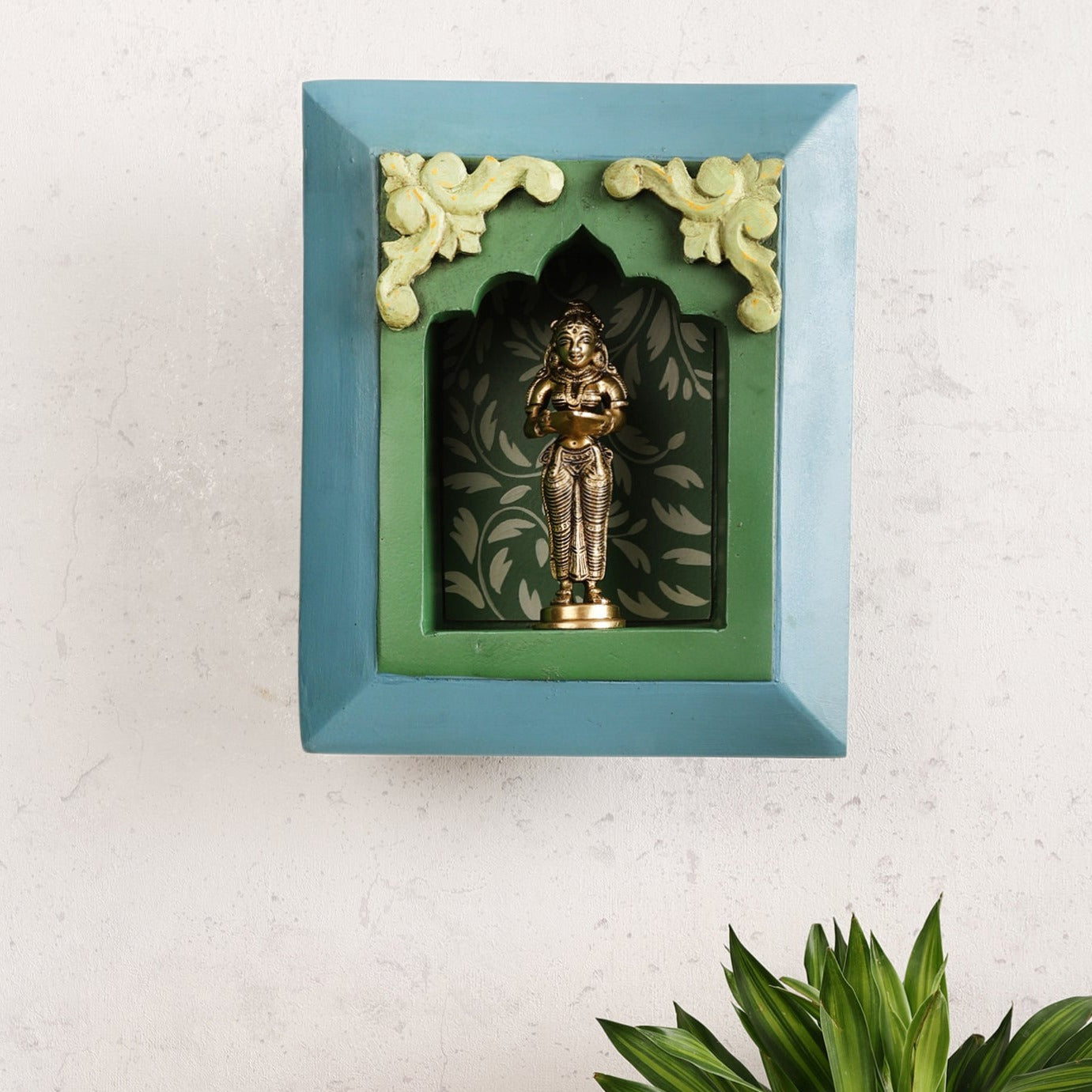 Naksh Green Wall Box Shelf