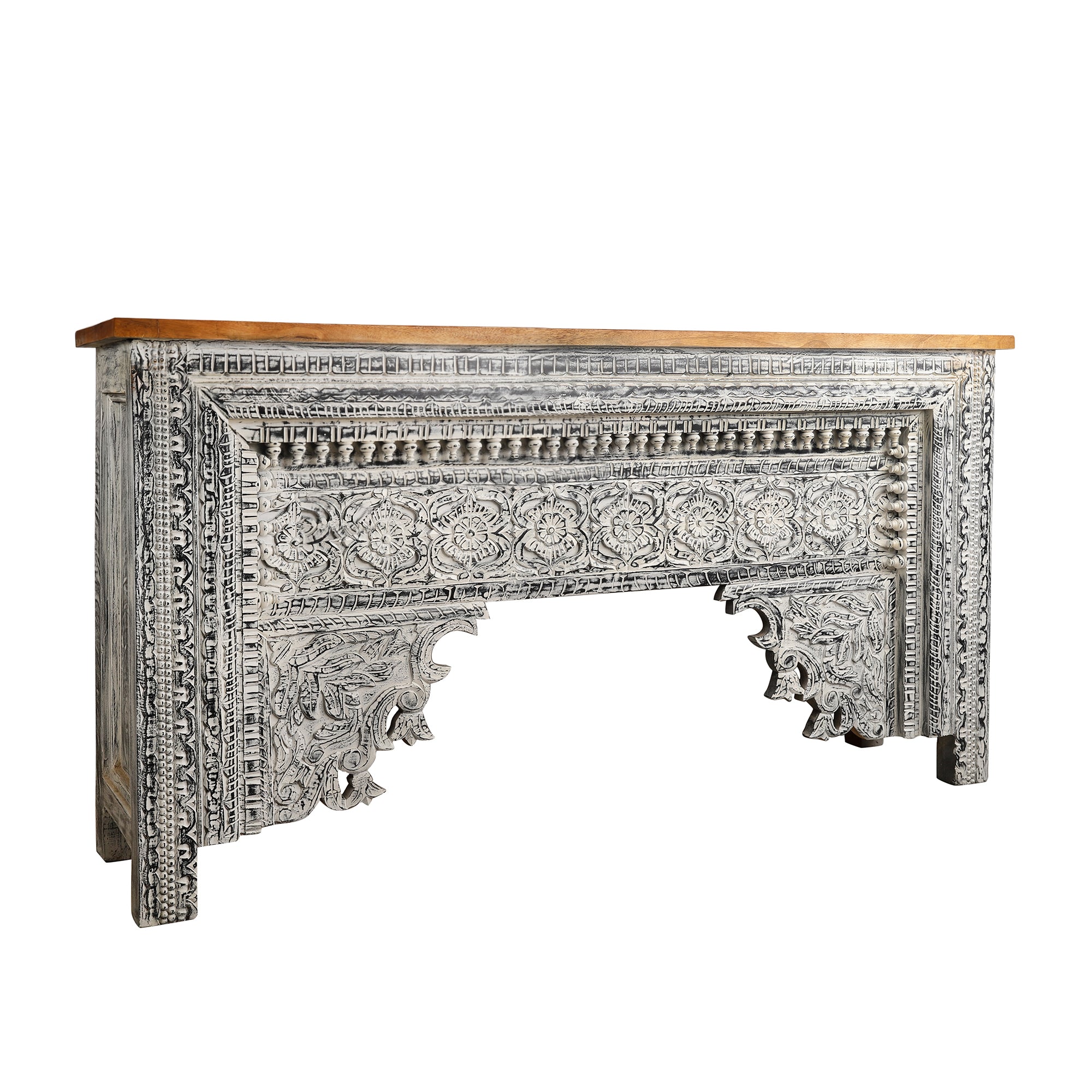 Riwaayat Handcrafted Navy Blue Console Table
