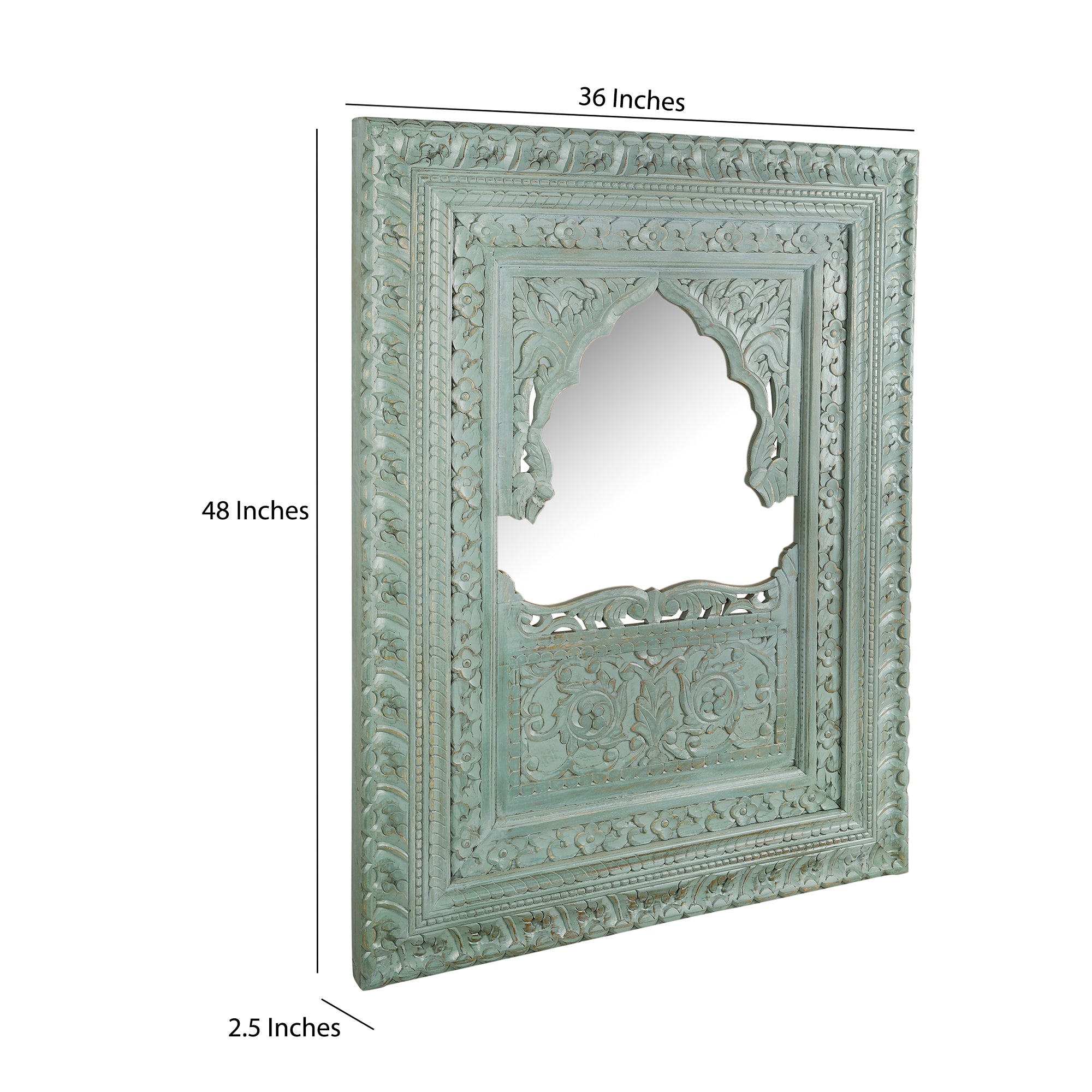 Falak Hand Carved Wall Mirror