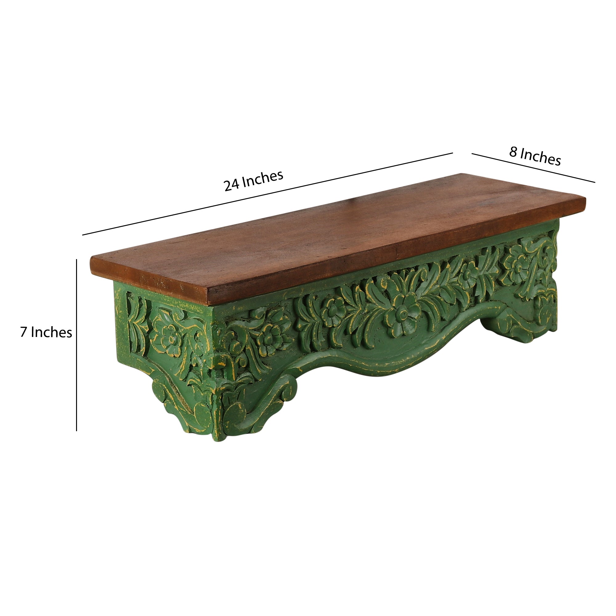 Rooh Hand Carved Wall Shelf