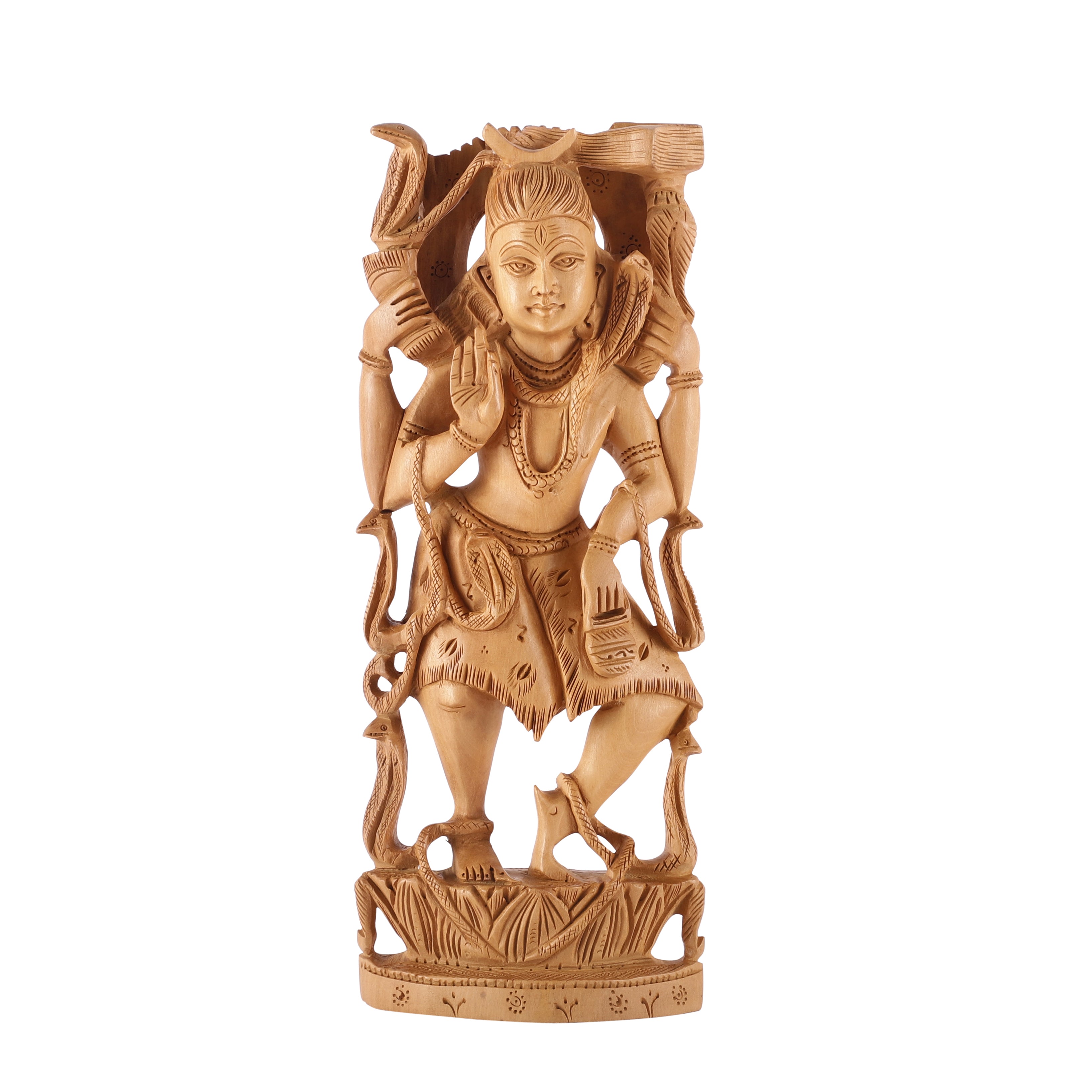 Shiv Wooden Carved Statue