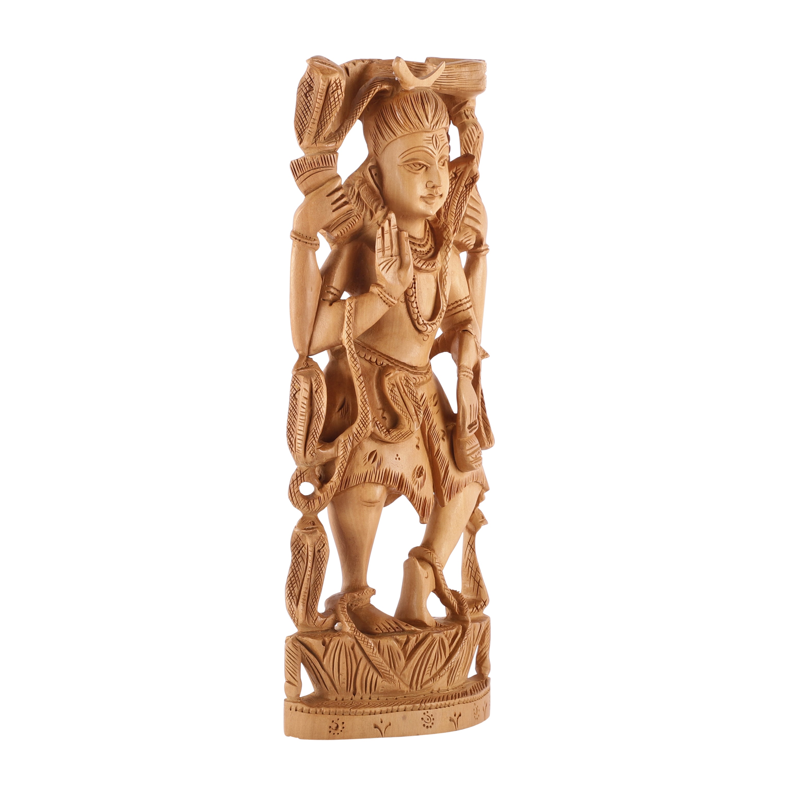 Shiv Wooden Carved Statue