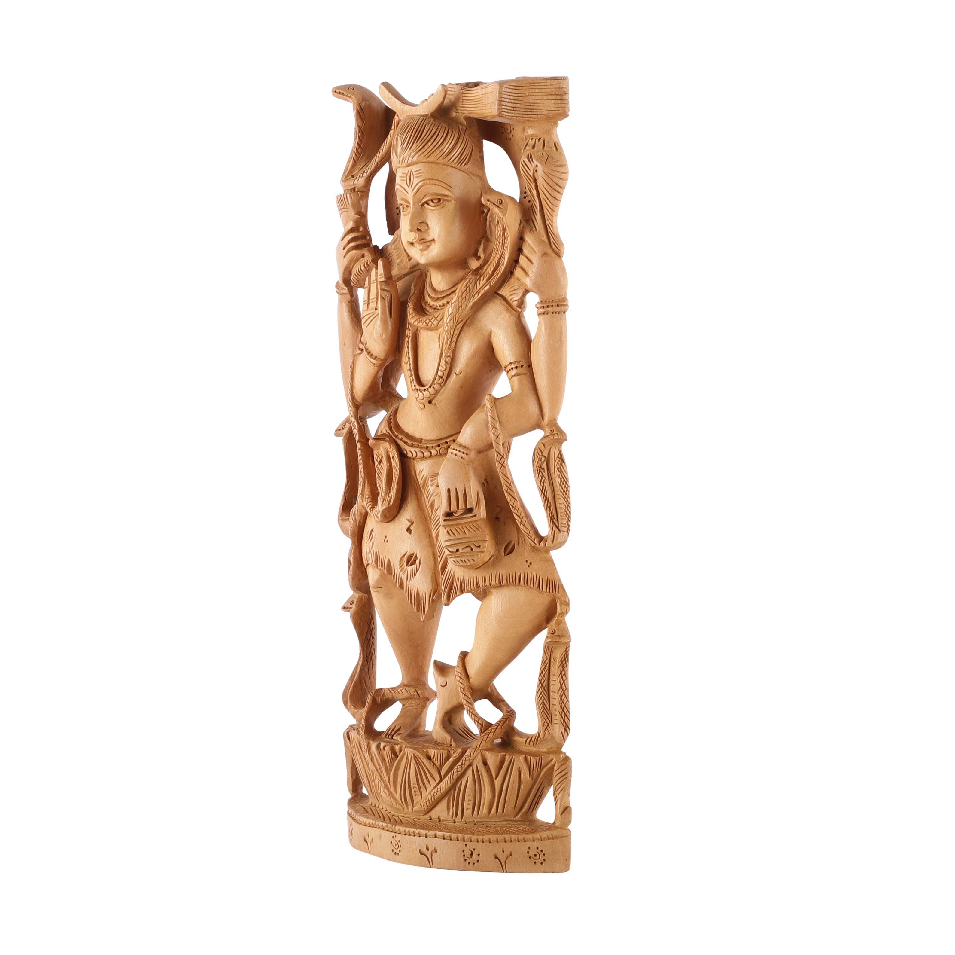 Shiv Wooden Carved Statue