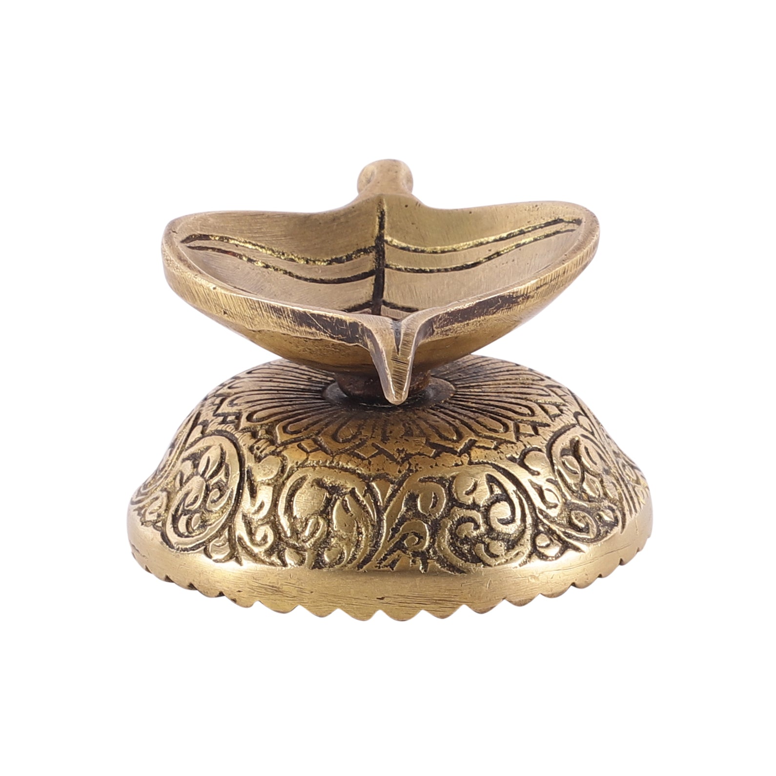 Mounted Leaf Oil Lamp