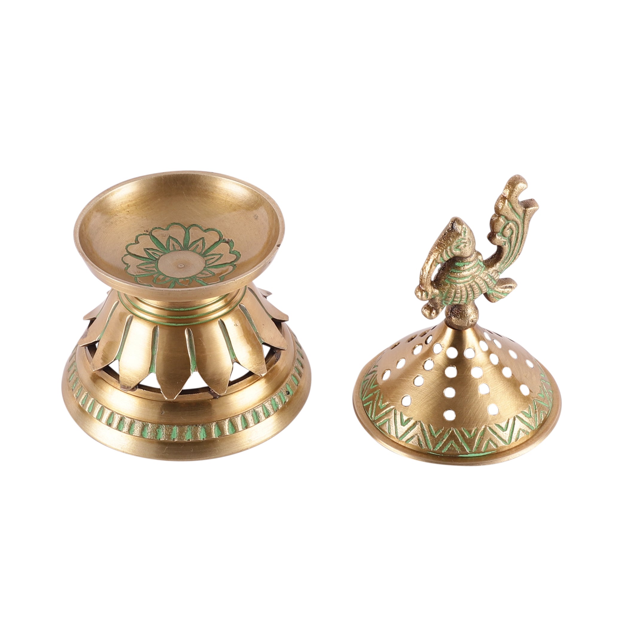 Peacock Lotus Incense Holder