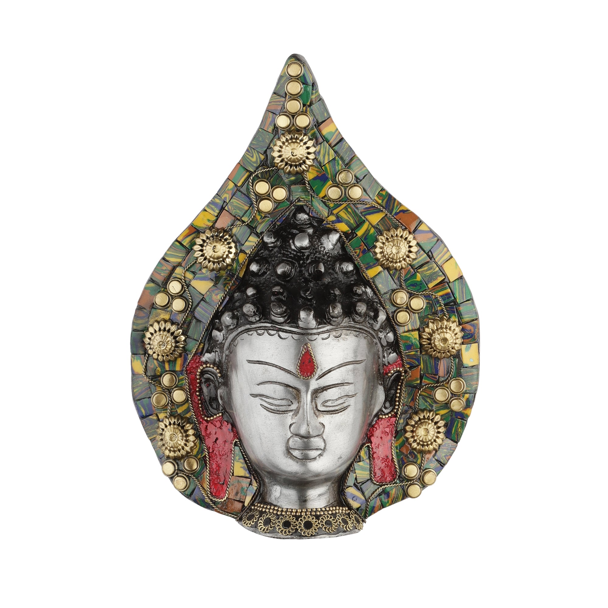 Buddha Wall Mask (Stone Finish)