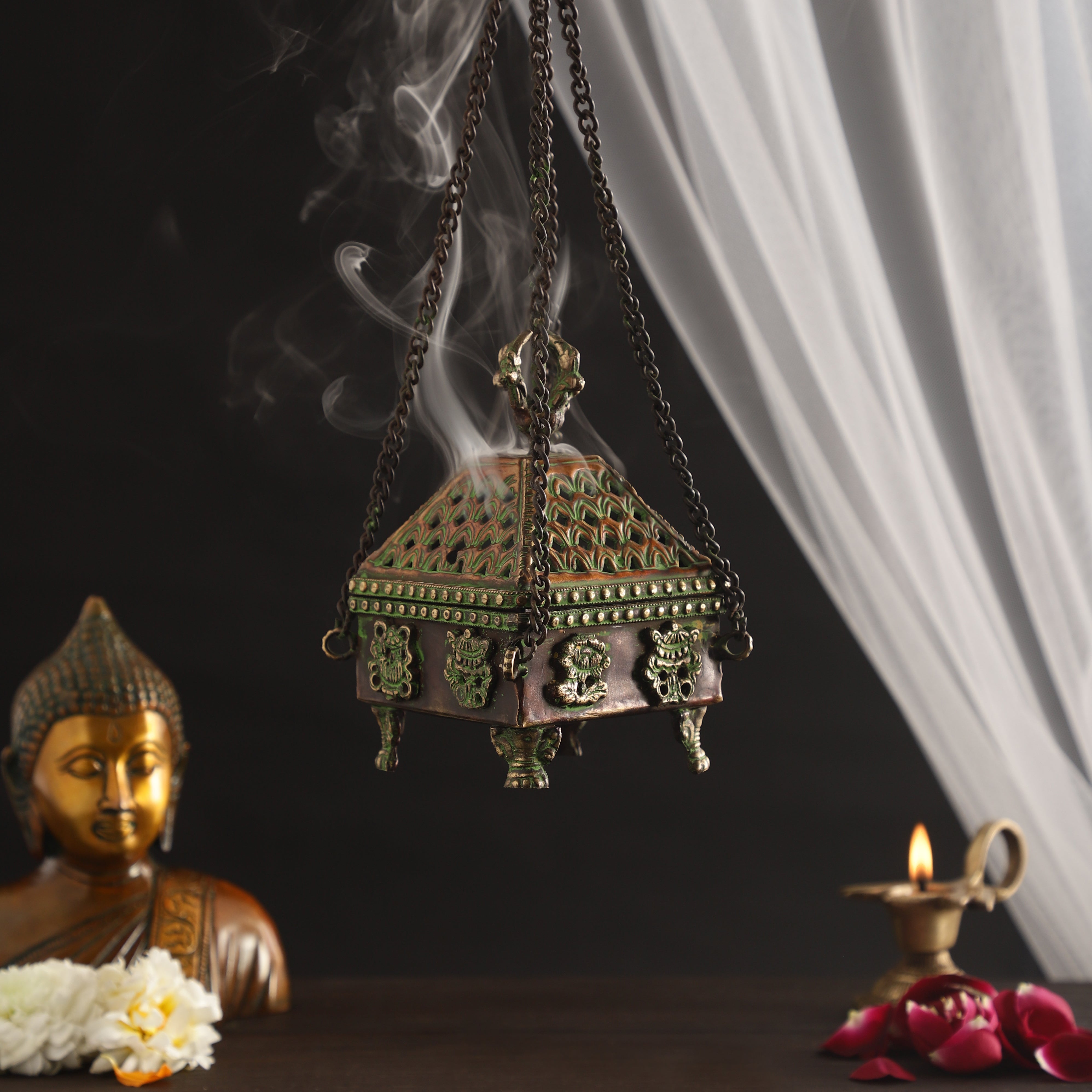 Temple Hanging Incense Holder