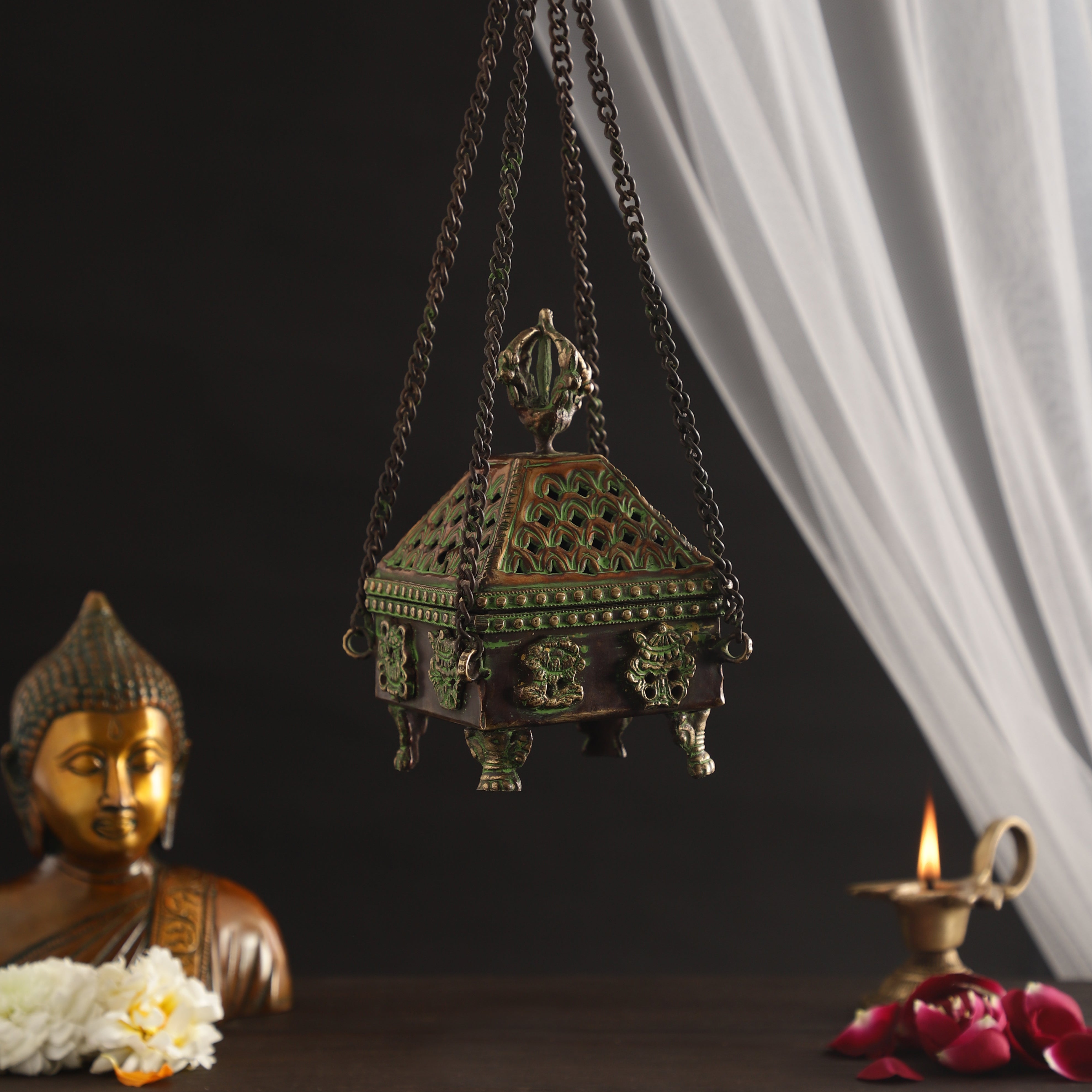 Temple Hanging Incense Holder