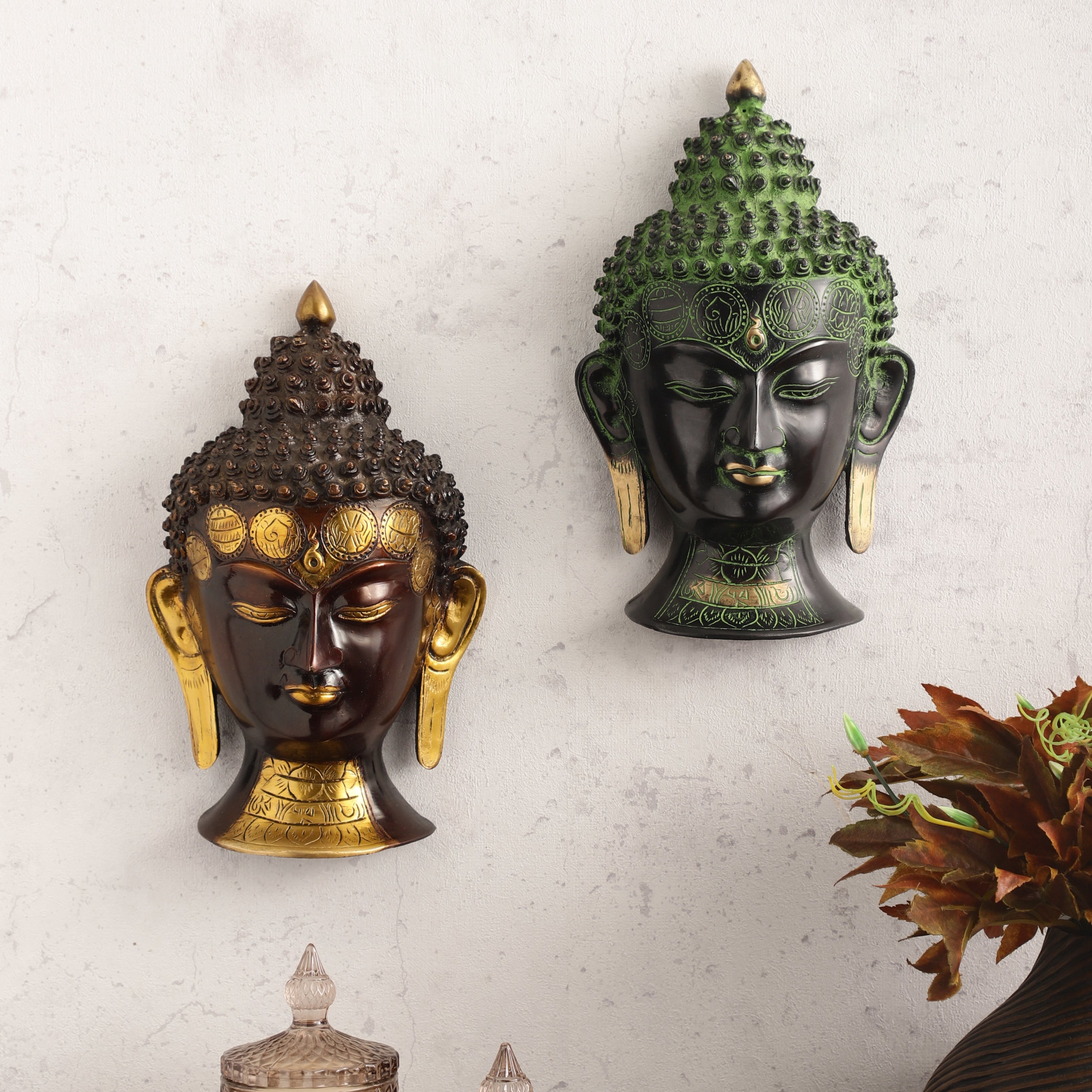 Serene Buddha Wall Mask (Single)