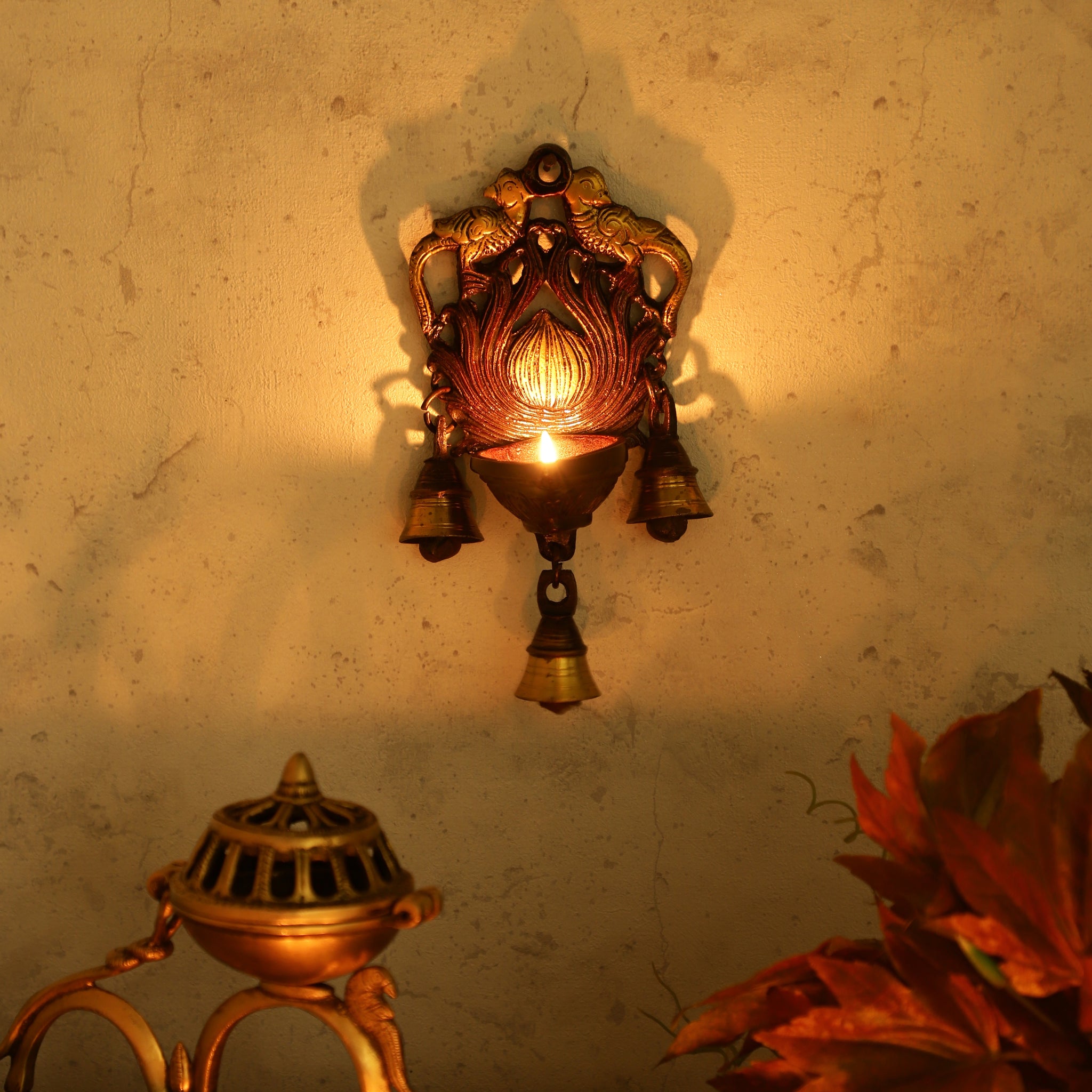 Parrot Wall Hanging Oil Lamp The Knotty Rope