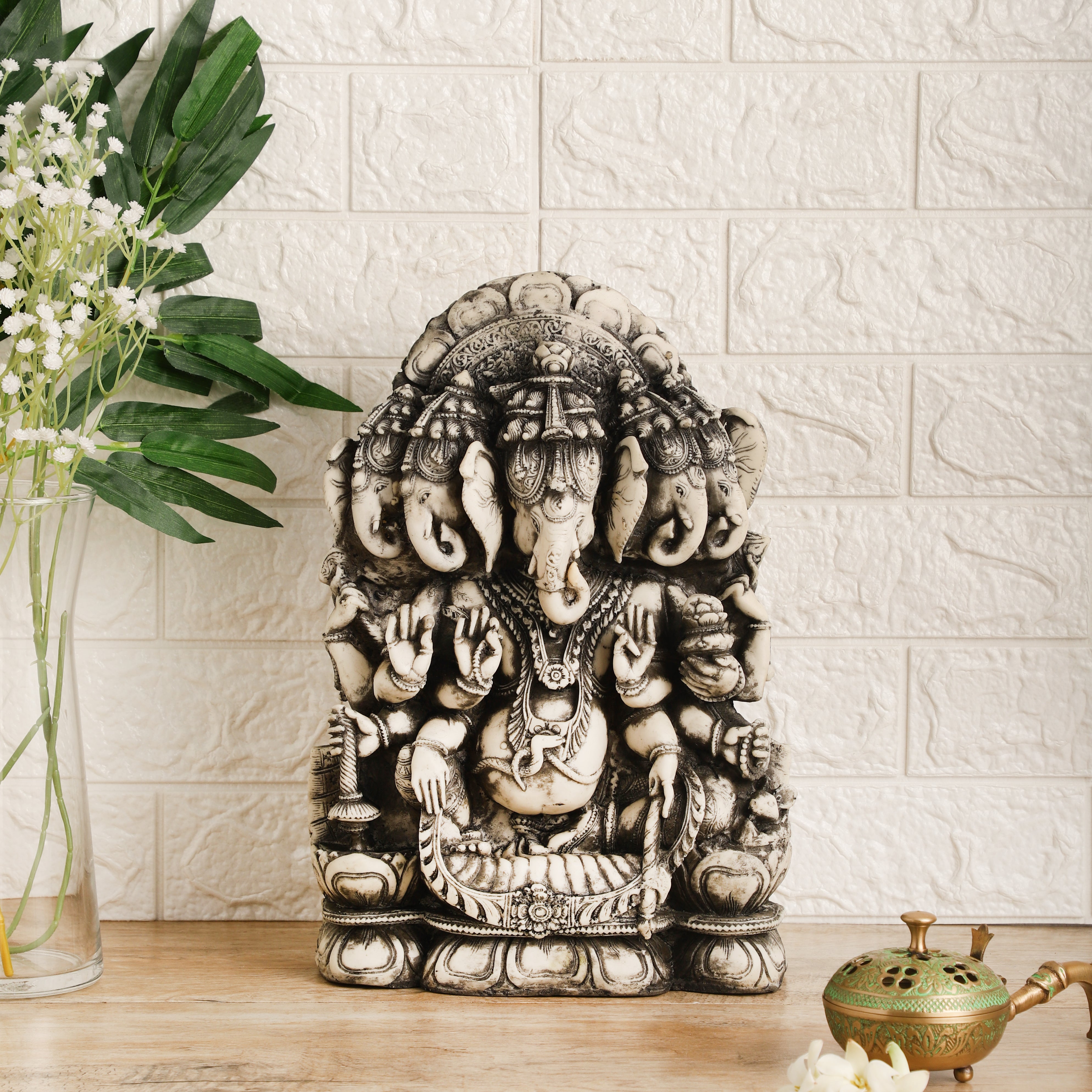 Five Head Lord Ganesh Idol