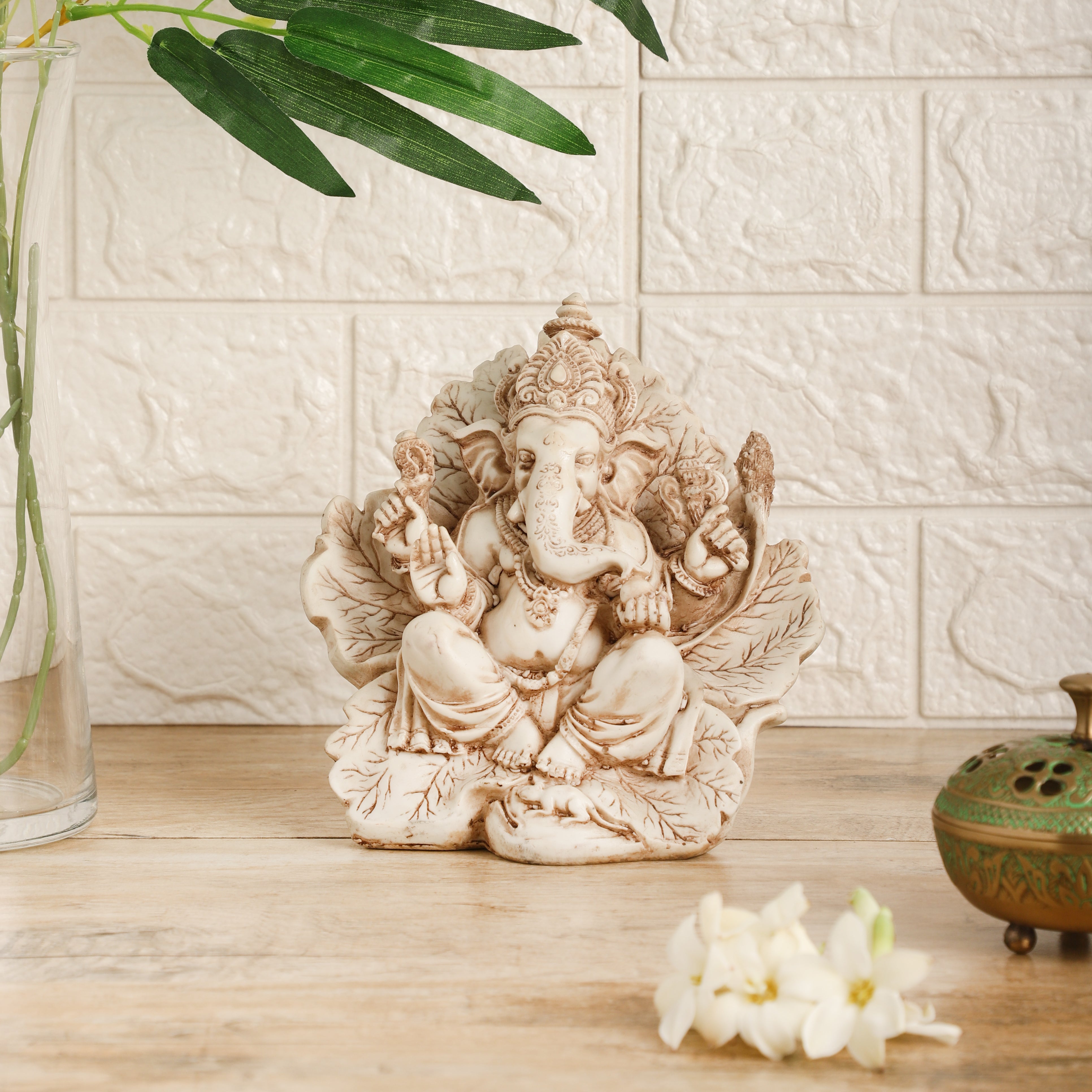 Lotus Ganesh Idol