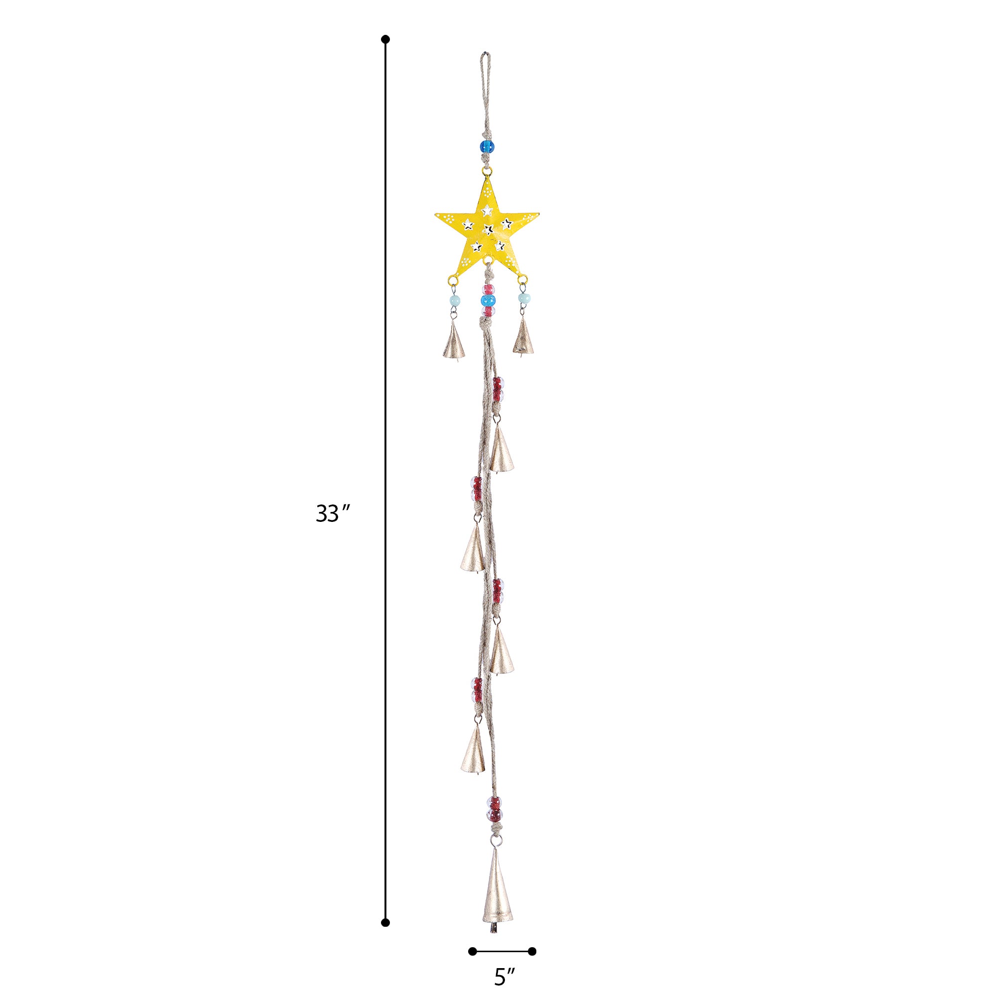 Handpainted Star Wind Chime