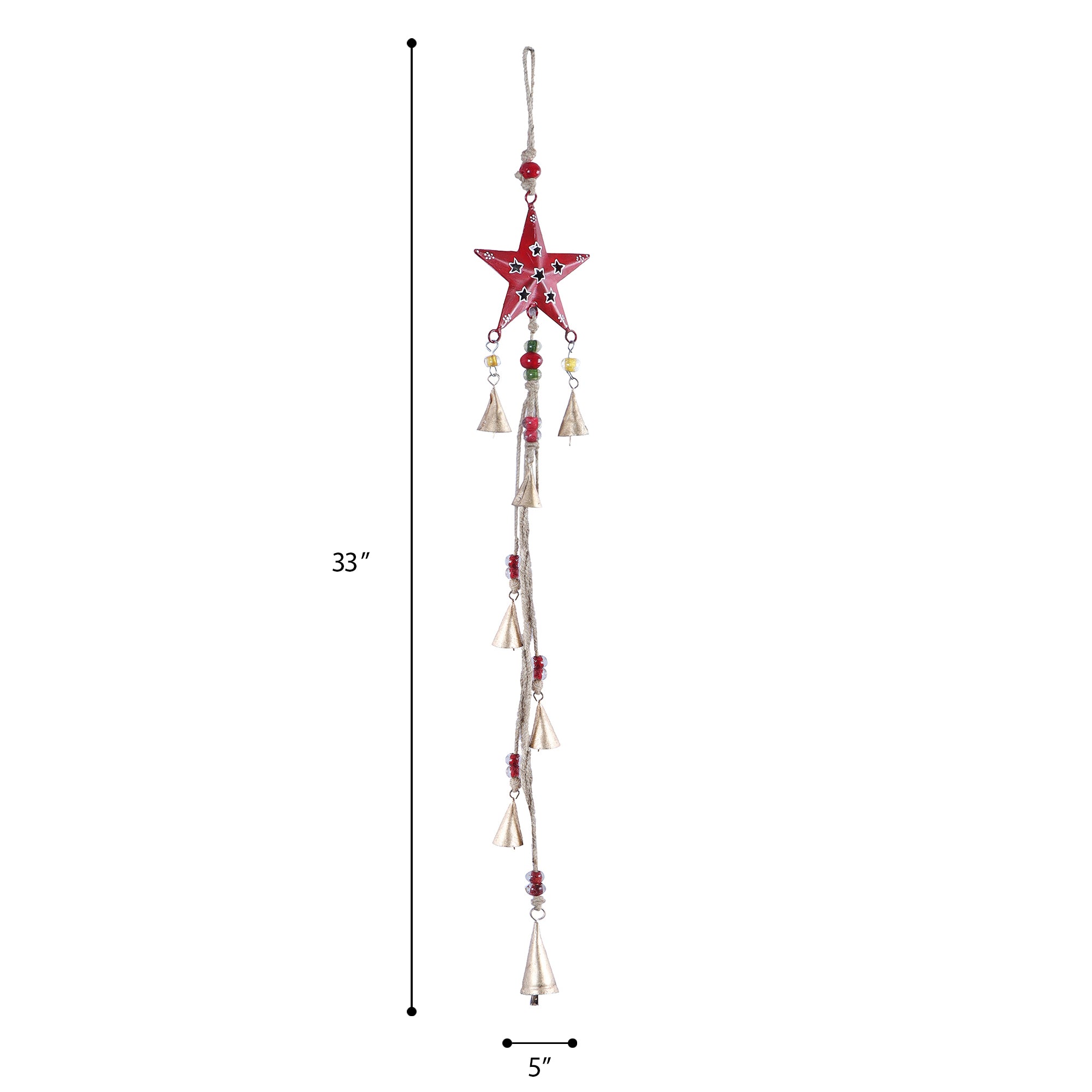 Handpainted Star Wind Chime