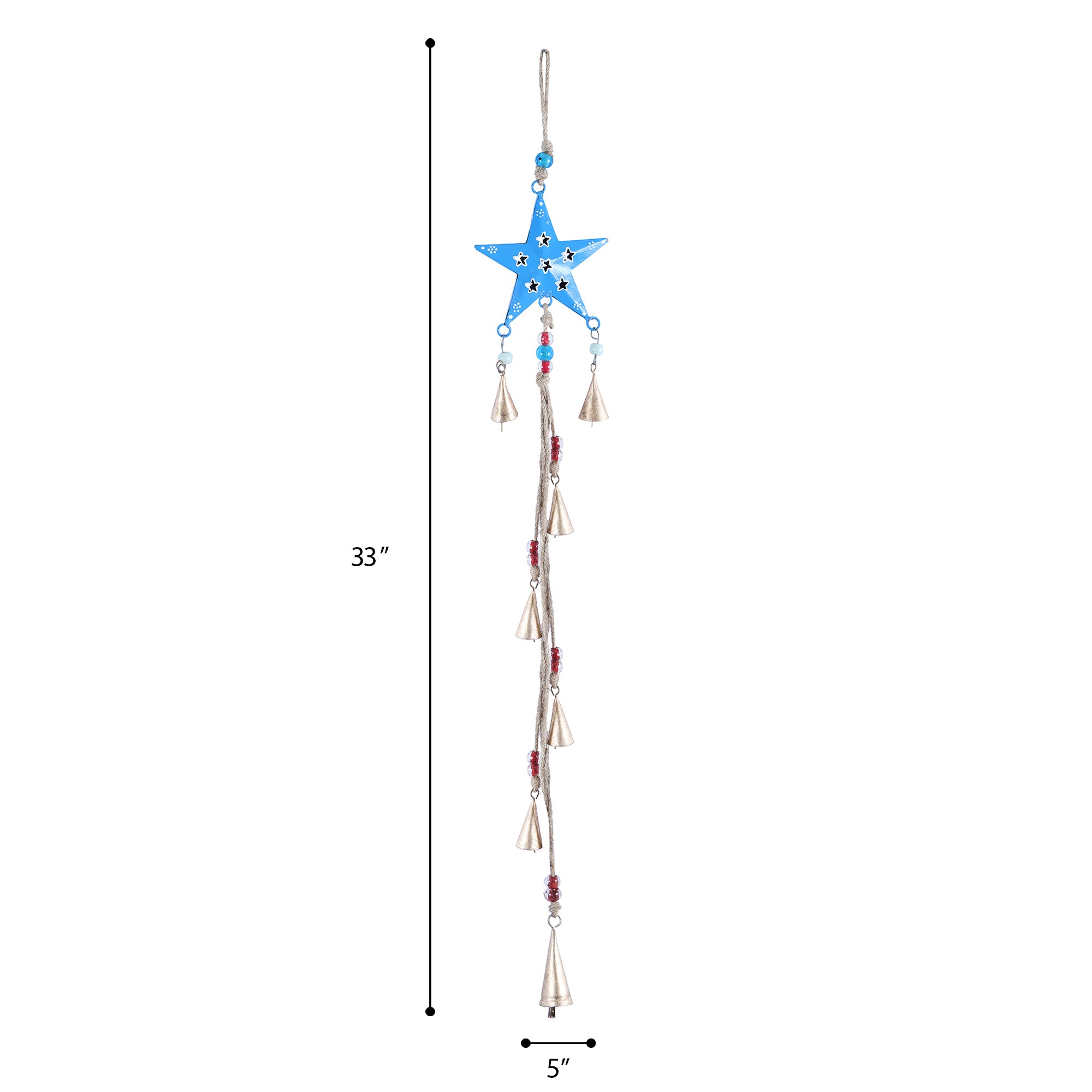 Handpainted Star Wind Chime