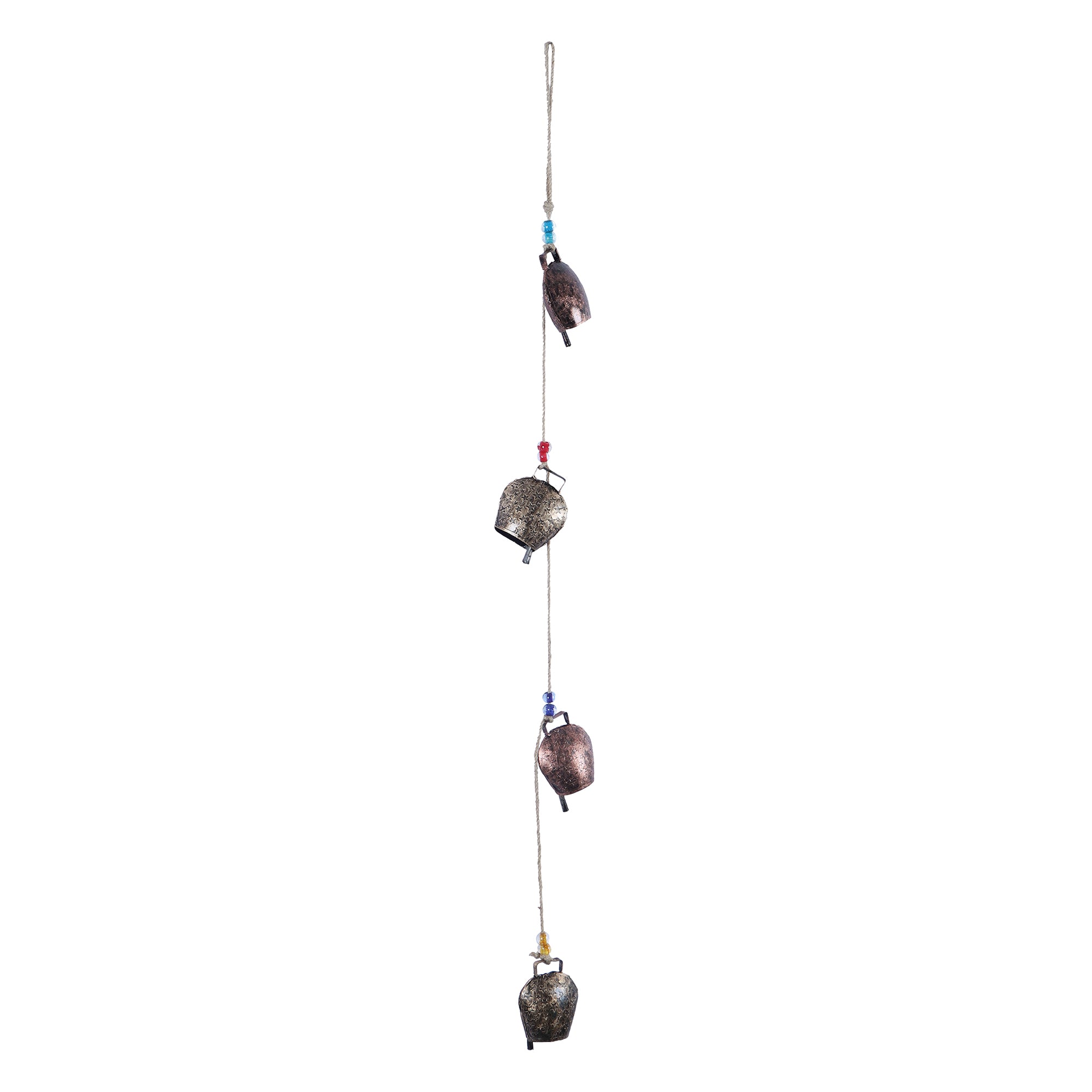 Handcarved Cow Bells Wind Chimes
